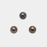 3pcs "High Luster" Multicolor 9.4-9.8mm - RSR AAA/AA Quality Tahitian Pearl Trio Set ER1242 TH2