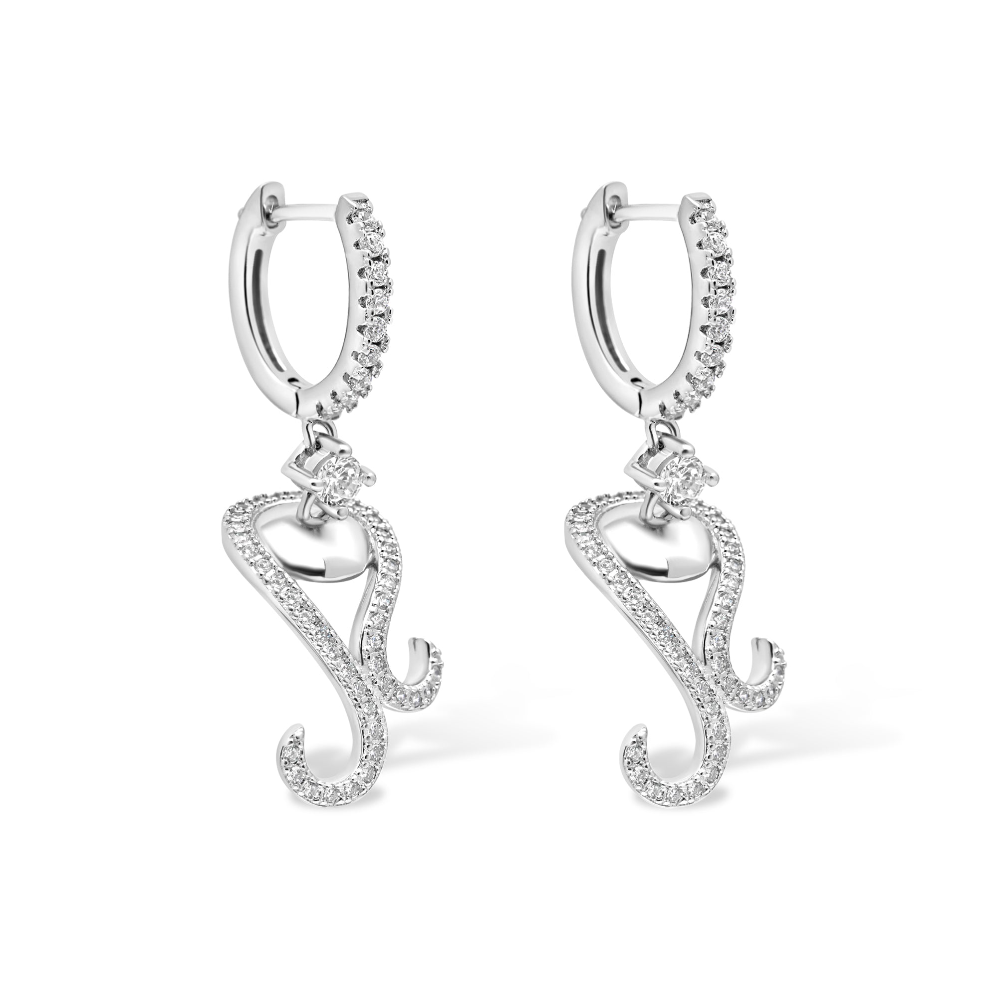 Dangle Earring Bails 925 Silver for Pearl SC135