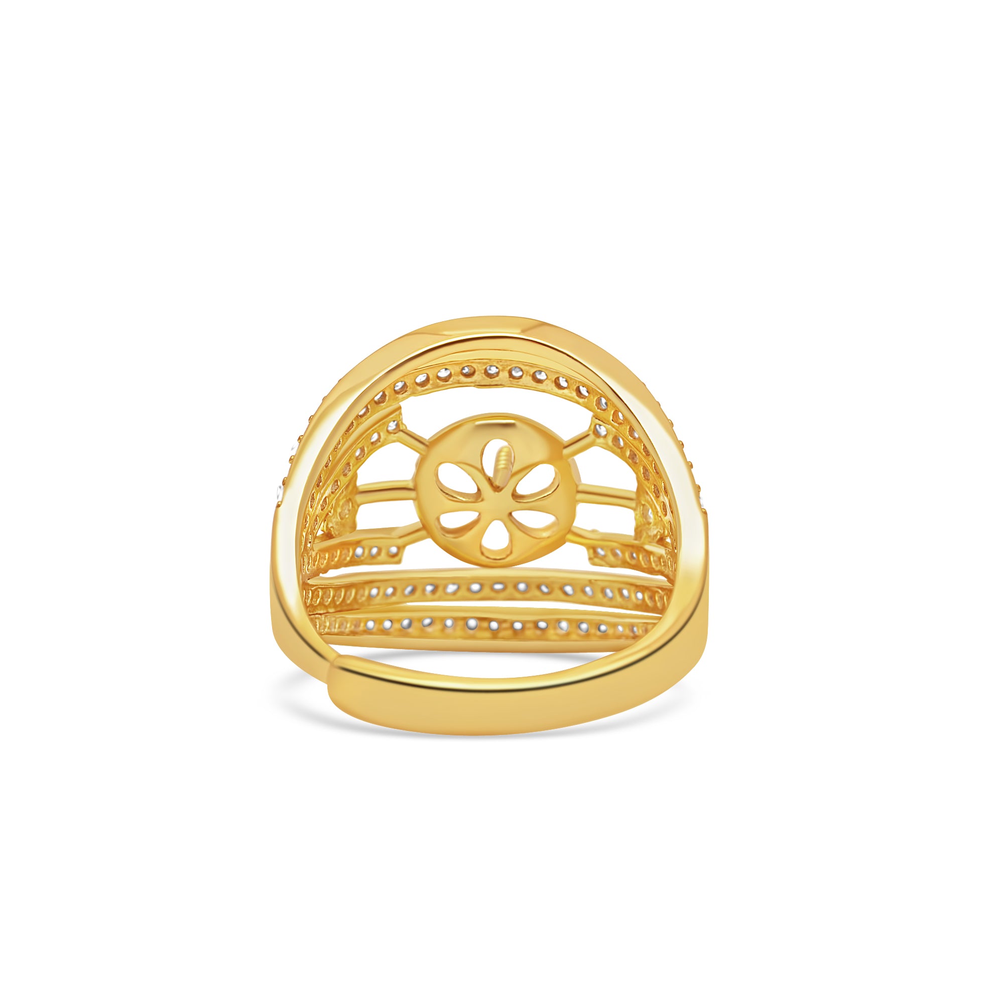 Adjustable Ring 925 Silver for pearl SC473G