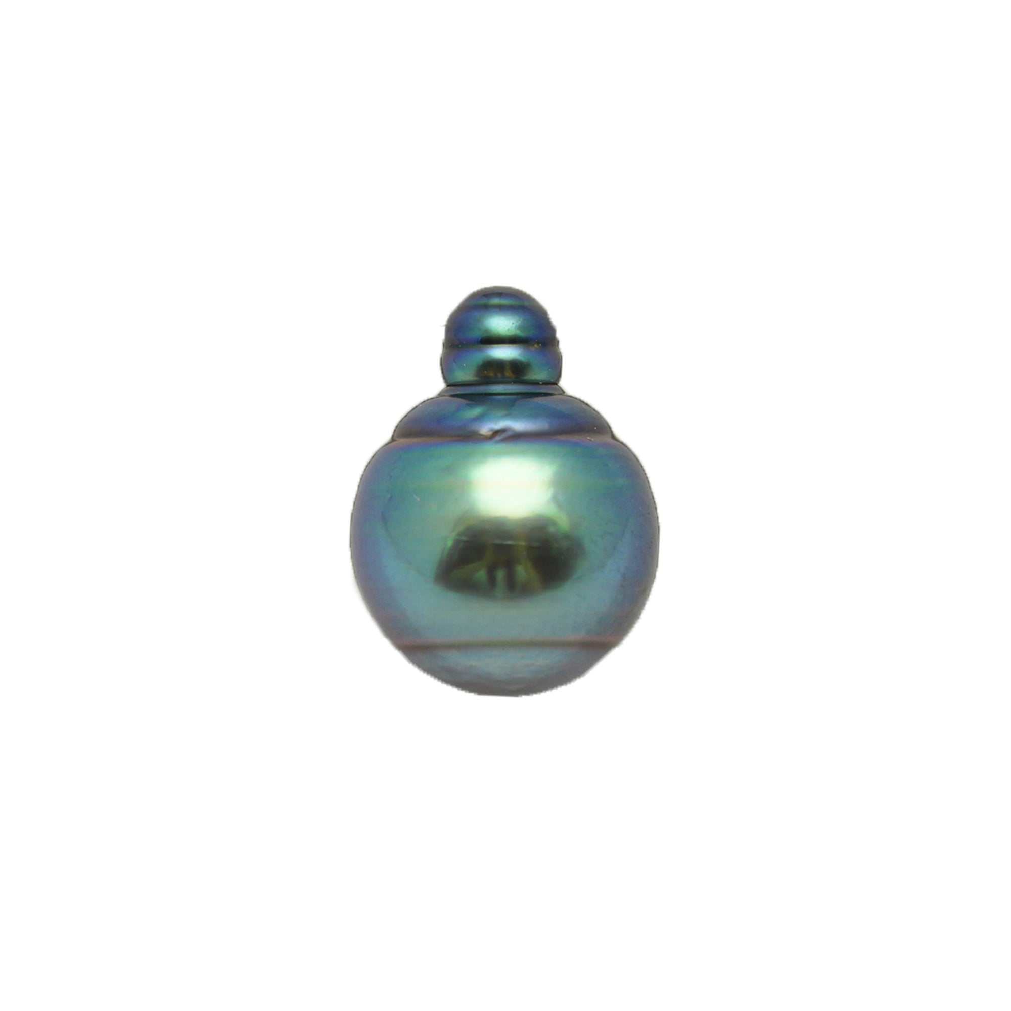 1pcs "Top Luster" Blue Green 9.5mm - SB AAA Quality Tahitian Pearl Single LP2527 LP2