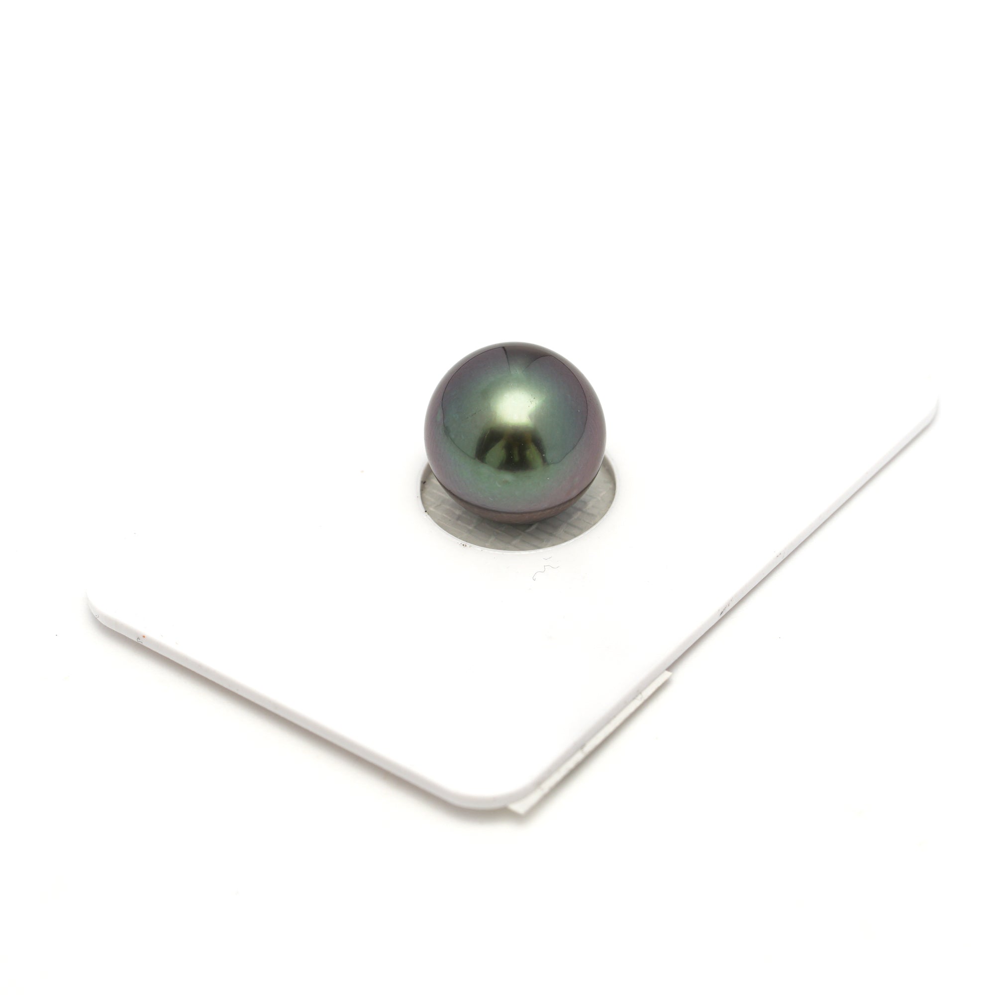 1pcs "High Luster" Aubergine 11.2mm - NR AA Quality Tahitian Pearl Single LP2230 OR12