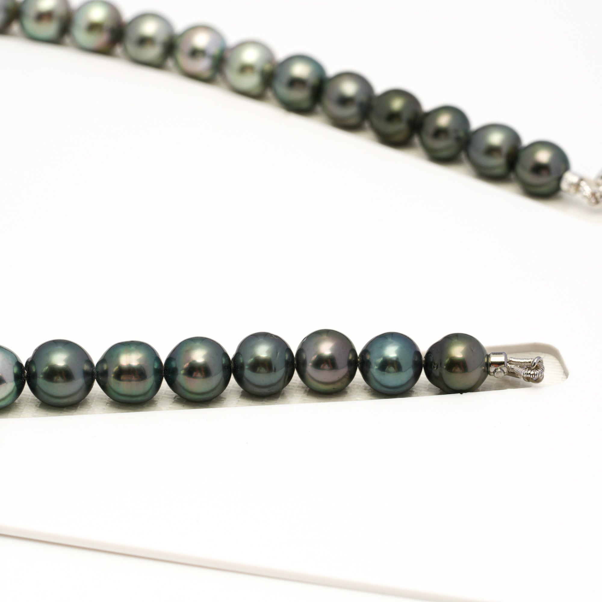 43pcs Multicolor 8-11mm - SB/NR AAA/AA Quality Tahitian Pearl Drilled Necklace NL1725 WF1