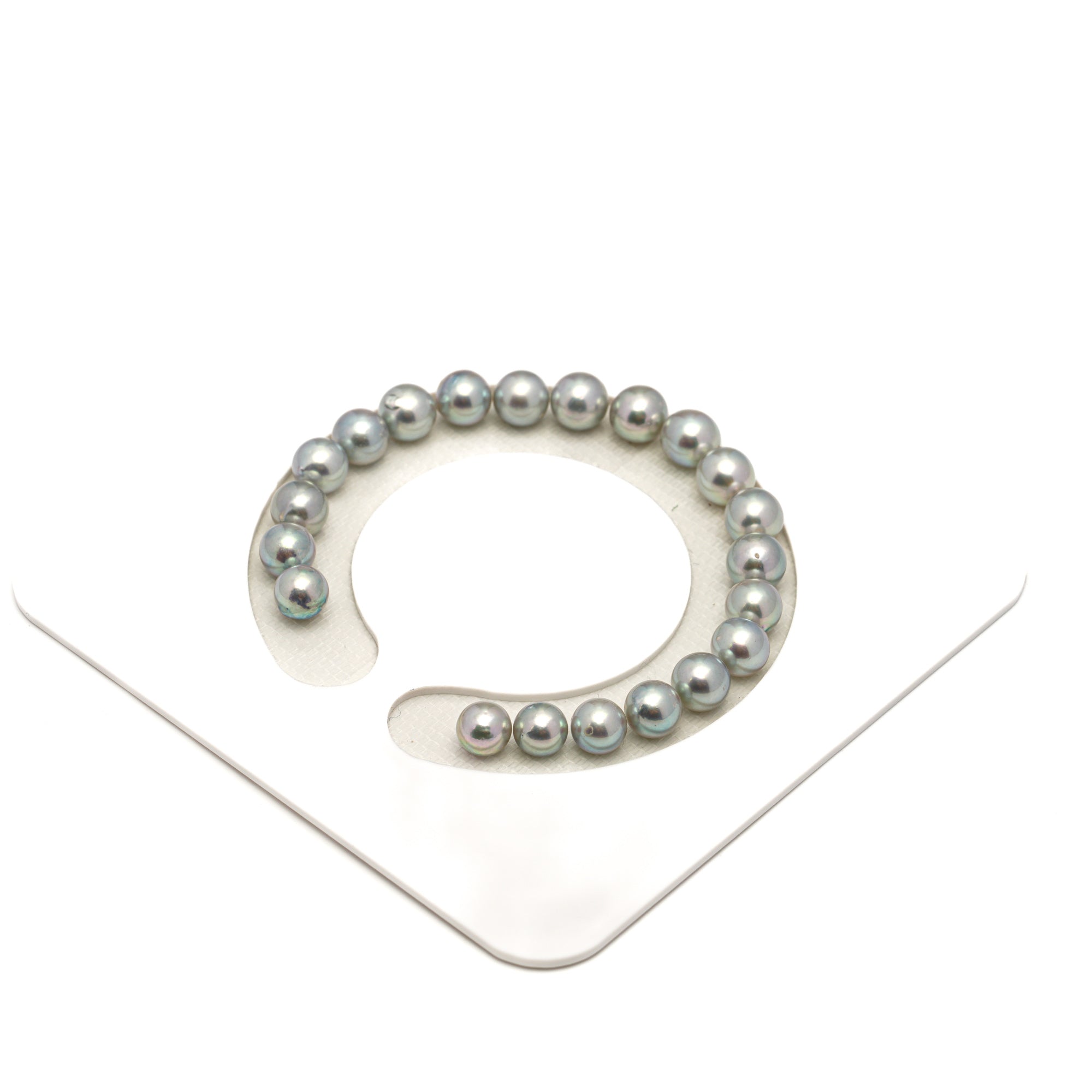 21pcs Akoya Pearl Silver 7-7.8mm - SR/NR AA/A Quality Bracelet AKBR2396 CMA1