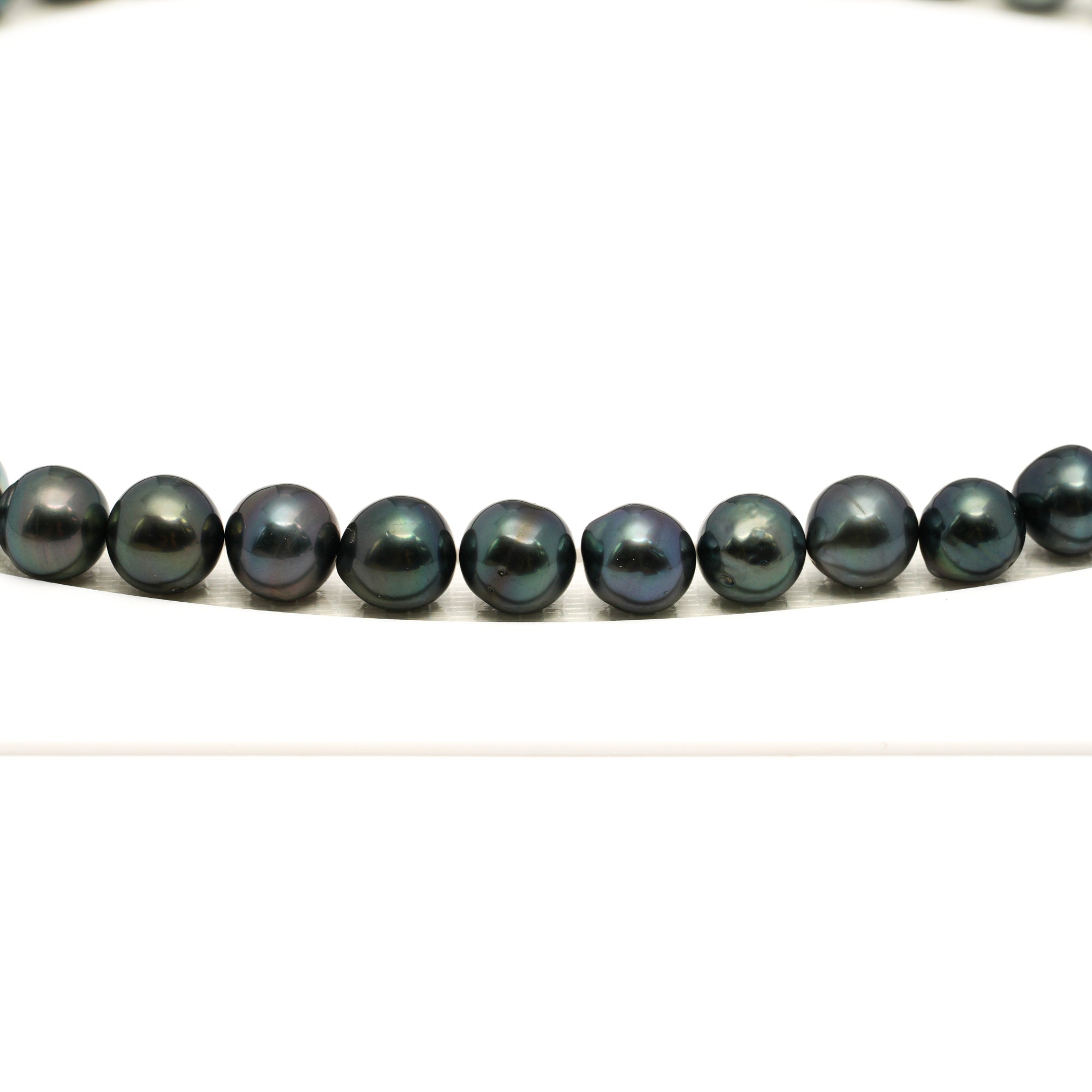 47pcs Dark Green 8-9mm - SB AAA/AA Quality Tahitian Pearl Necklace NL1769 LP1
