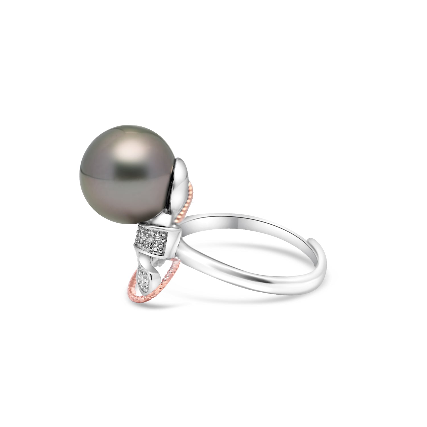 "Signature" Tahitian Pearl Ring SHM1395 OR11
