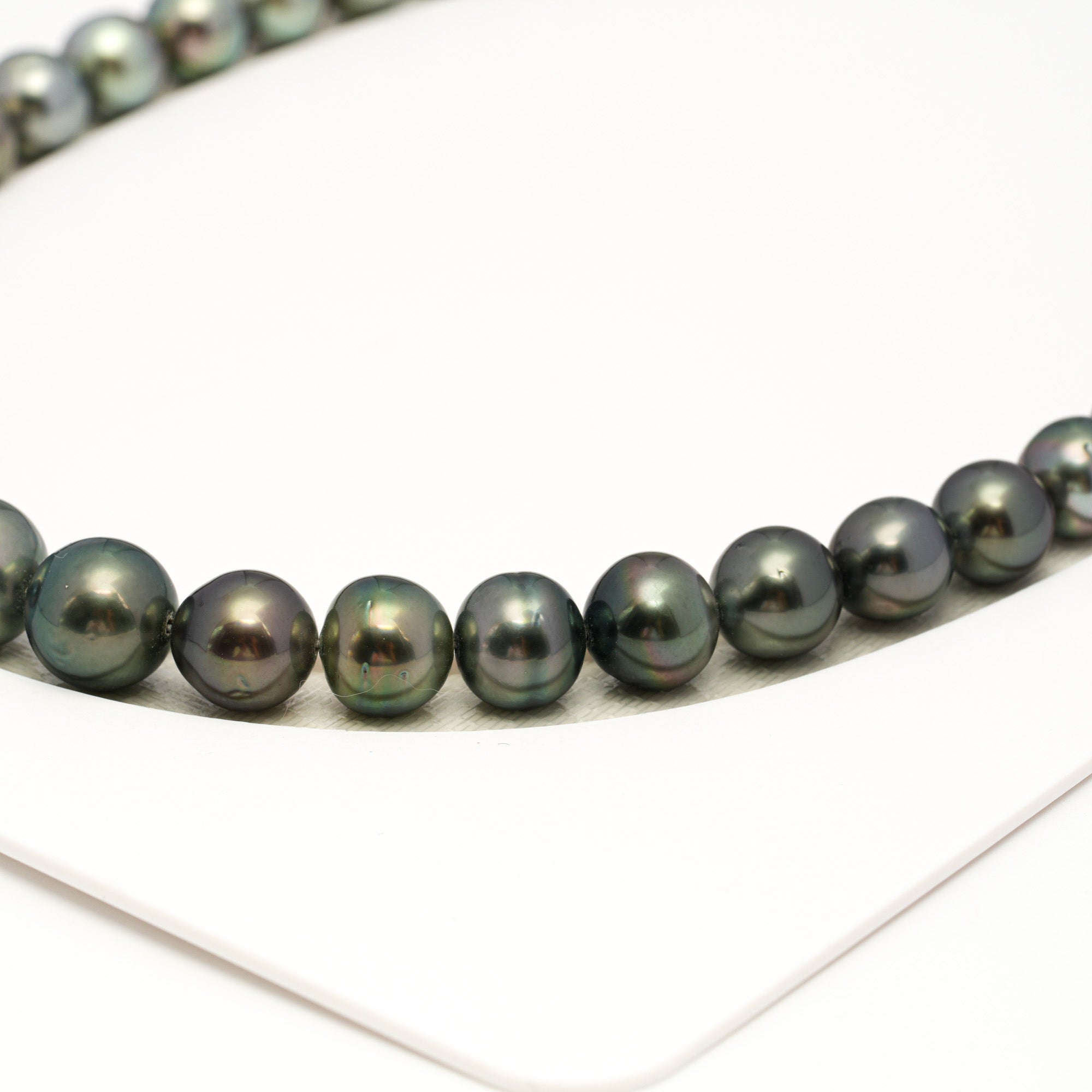 43pcs Multicolor 8-11mm - SB/NR AAA/AA Quality Tahitian Pearl Drilled Necklace NL1725 WF1