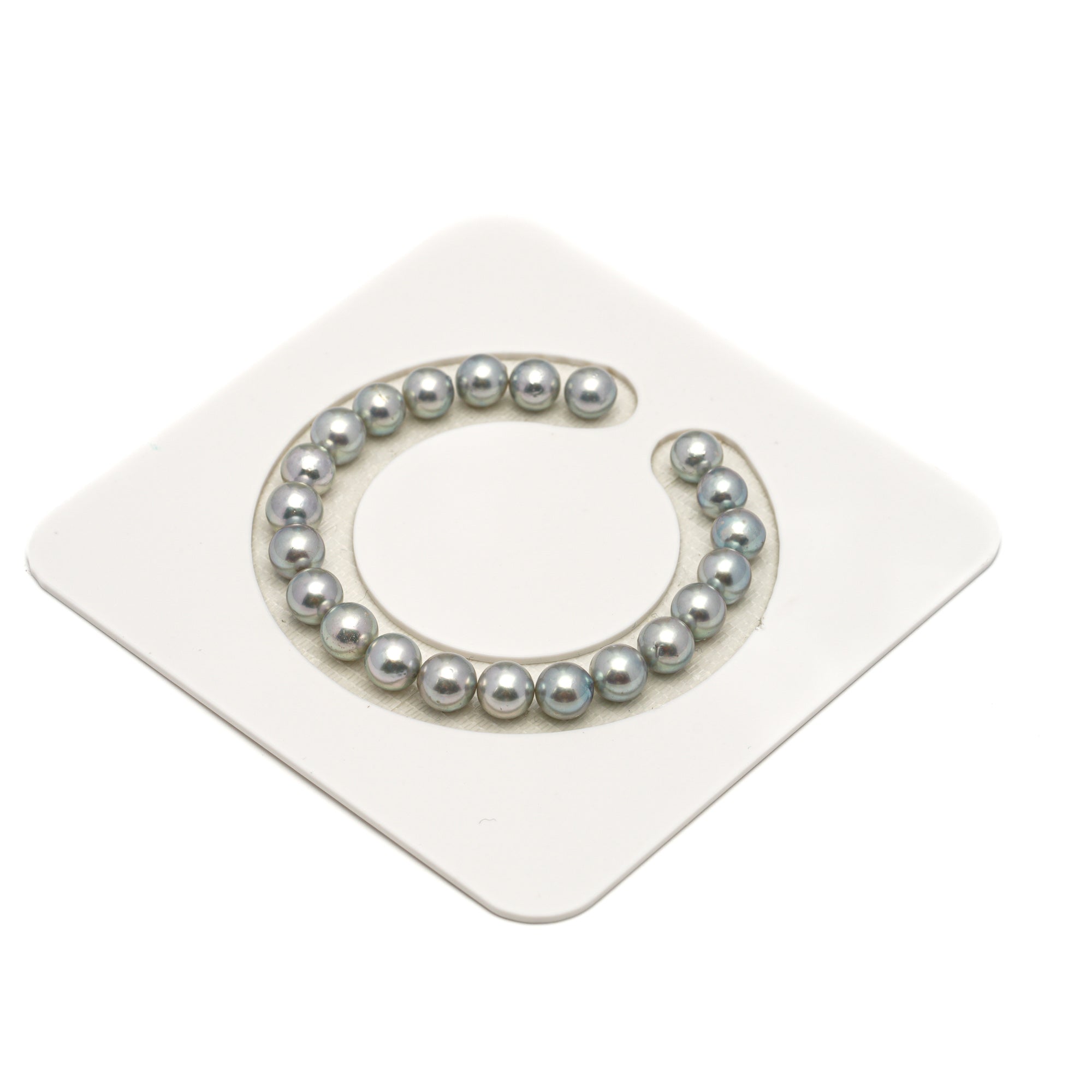 22pcs Akoya Pearl Silver Mix 7.4-7.8mm - SR A Quality Bracelet AKBR2424 CMA1