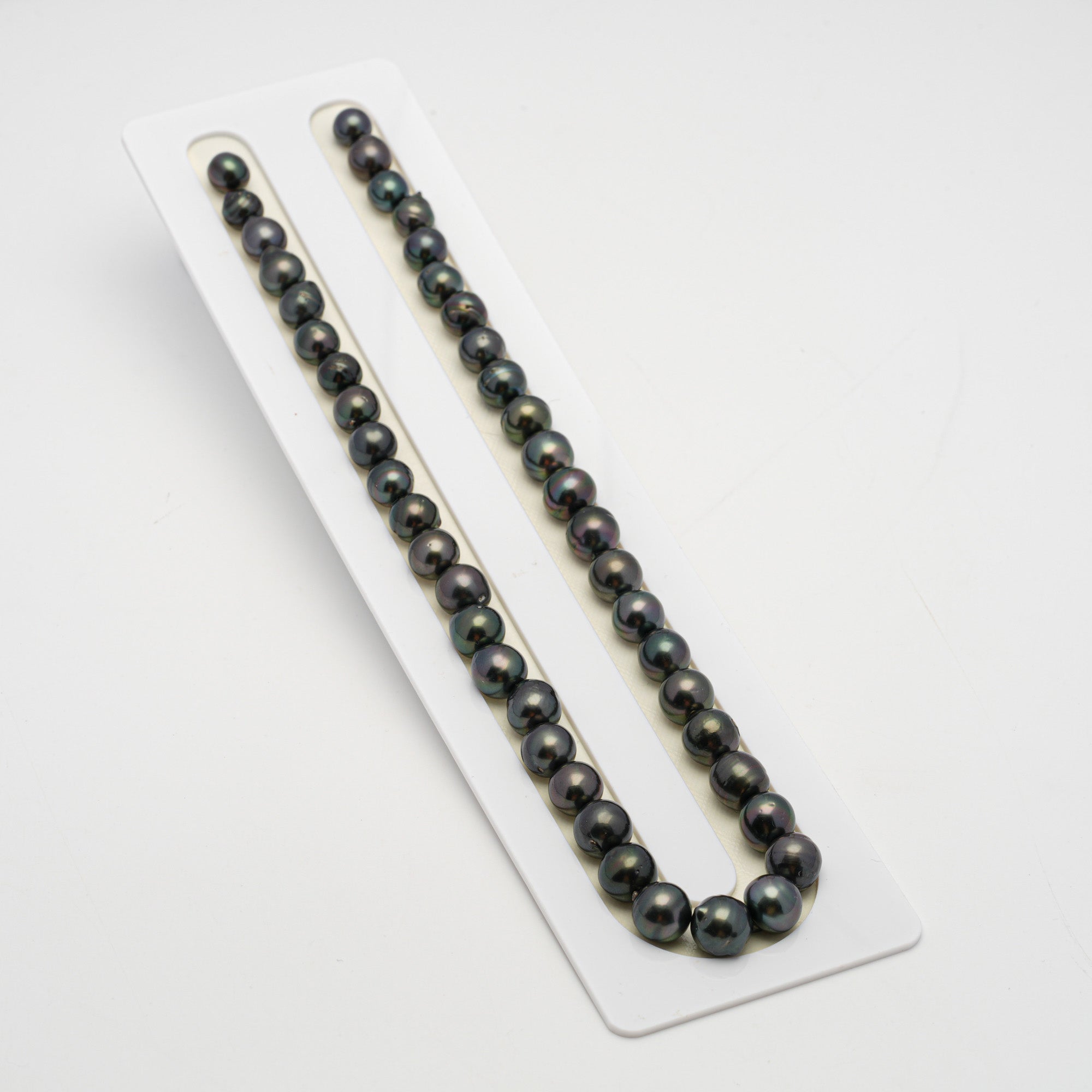 44pcs Drilled Dark Mix 8-10mm - CL/SB AA/AAA Quality Drilled Tahitian Pearl Necklace NL1512 THMIX2.6