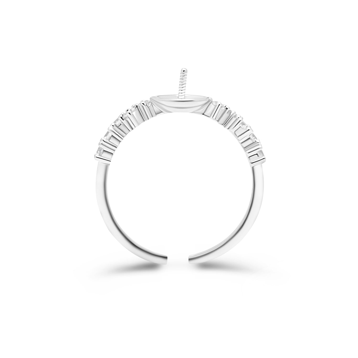 Adjustable Ring 925 Silver for pearl SC338/SC338G