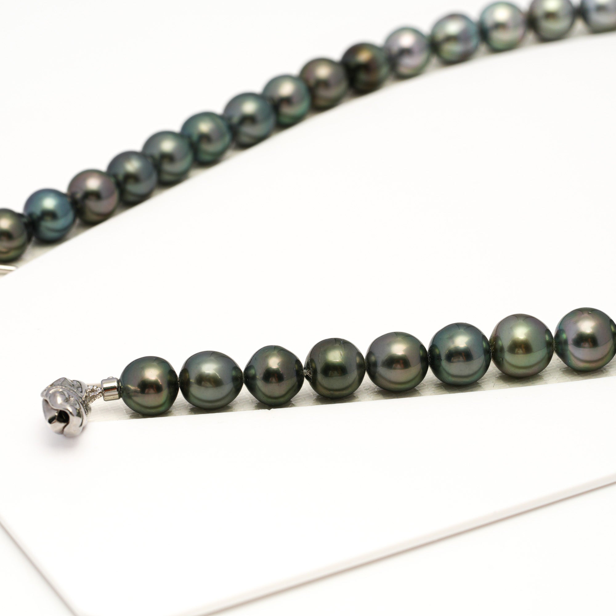 43pcs Multicolor 8-11mm - SB/NR AAA/AA Quality Tahitian Pearl Drilled Necklace NL1725 WF1