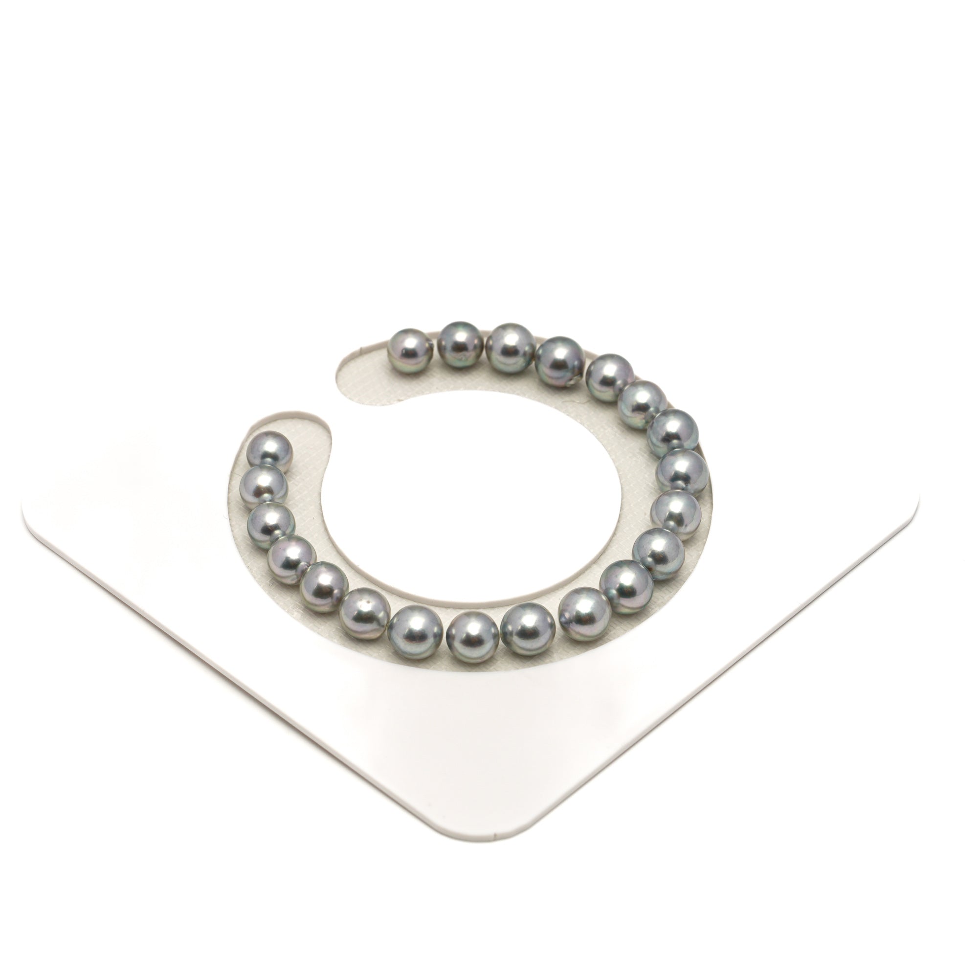 21pcs Akoya Pearl "High Luster" Silver 7-8mm - SB/NR AAA Quality Bracelet AKBR2397 CMA1