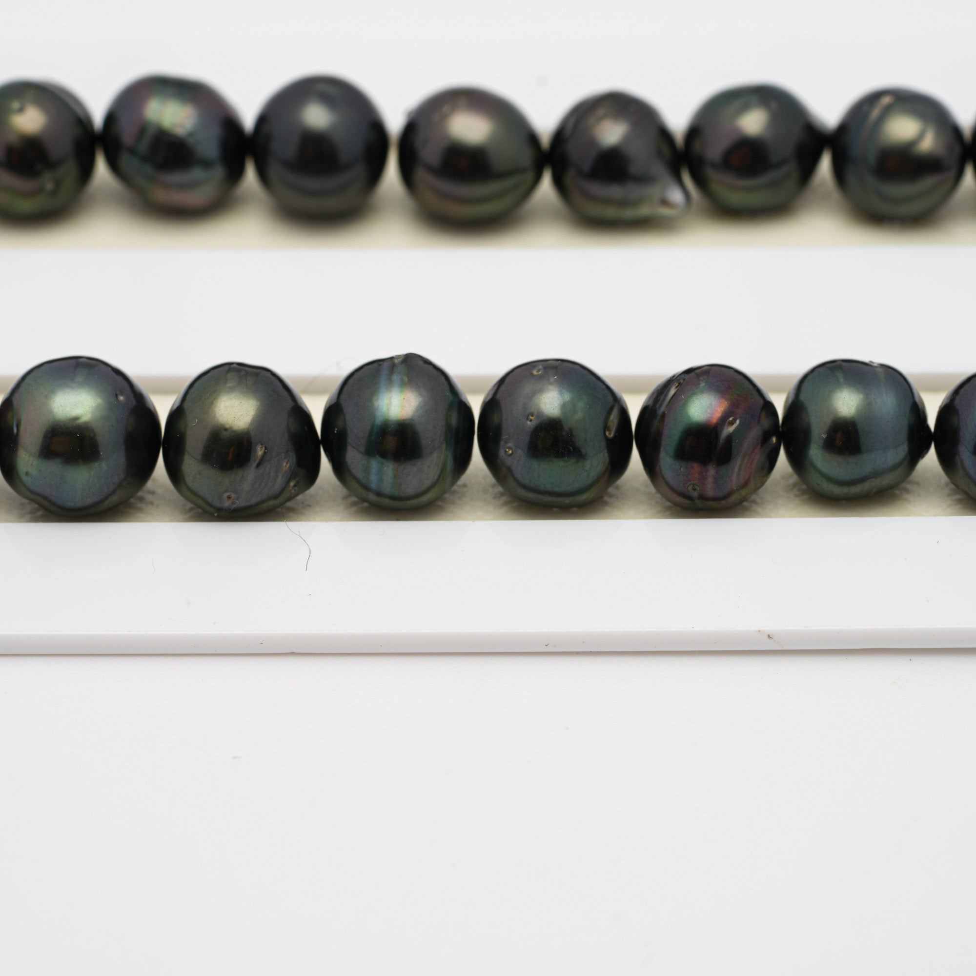 44pcs Drilled Dark Mix 8-10mm - CL/SB AA/AAA Quality Drilled Tahitian Pearl Necklace NL1512 THMIX2.6
