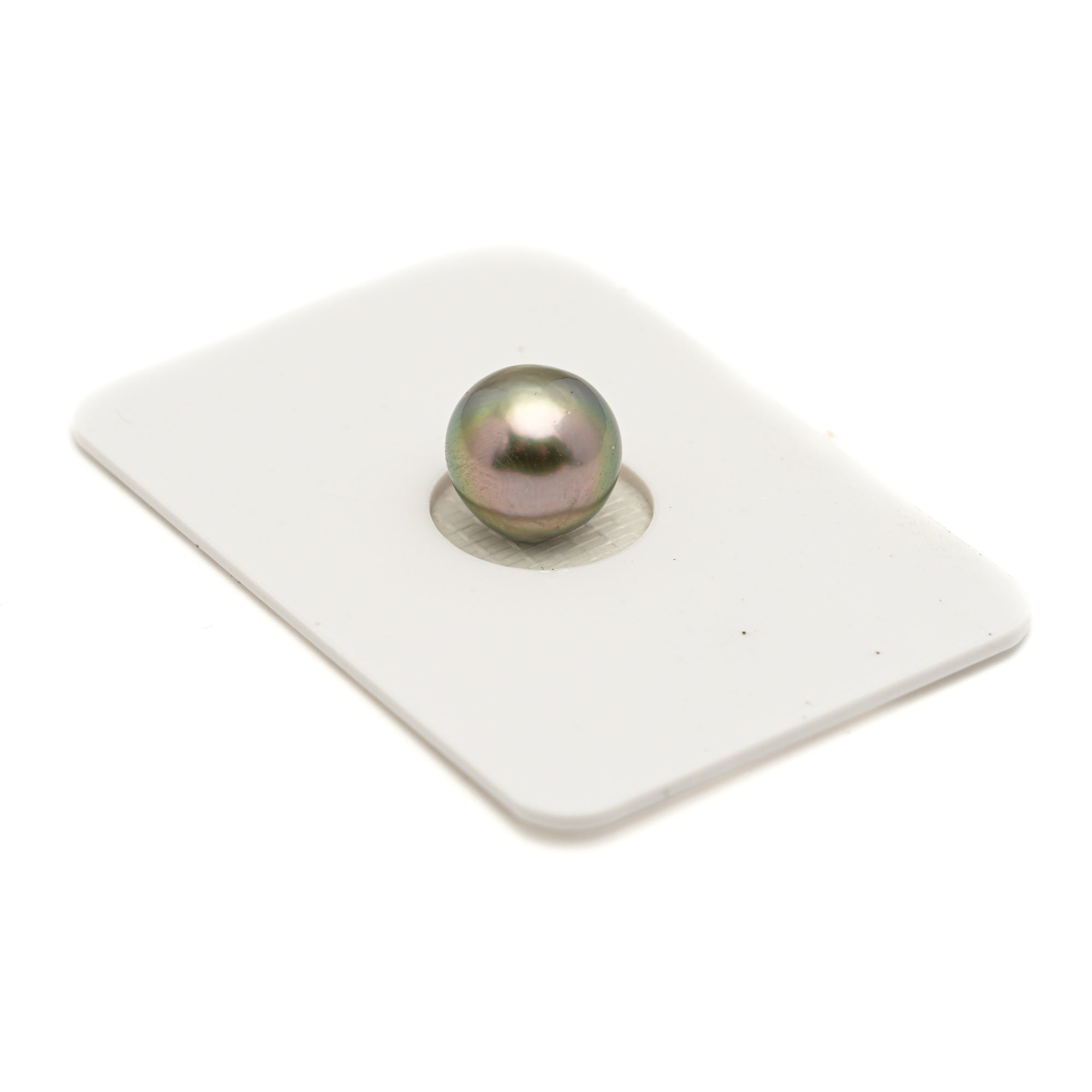 1pcs "Mid Luster" Light Green 9.7mm - BQ AAA Quality Tahitian Pearl Single LP2491 LP2
