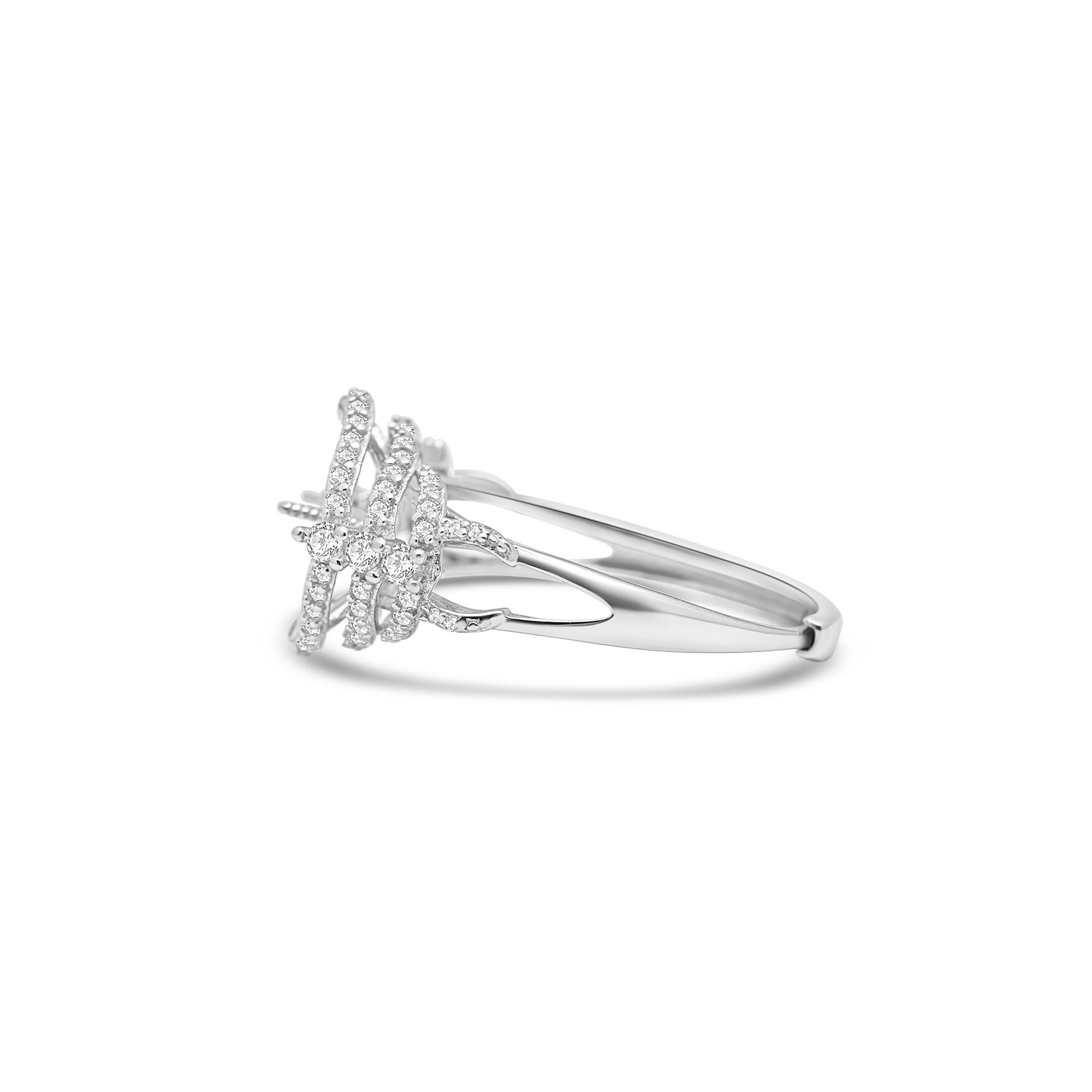 Adjustable Ring 925 Silver for pearl SC475