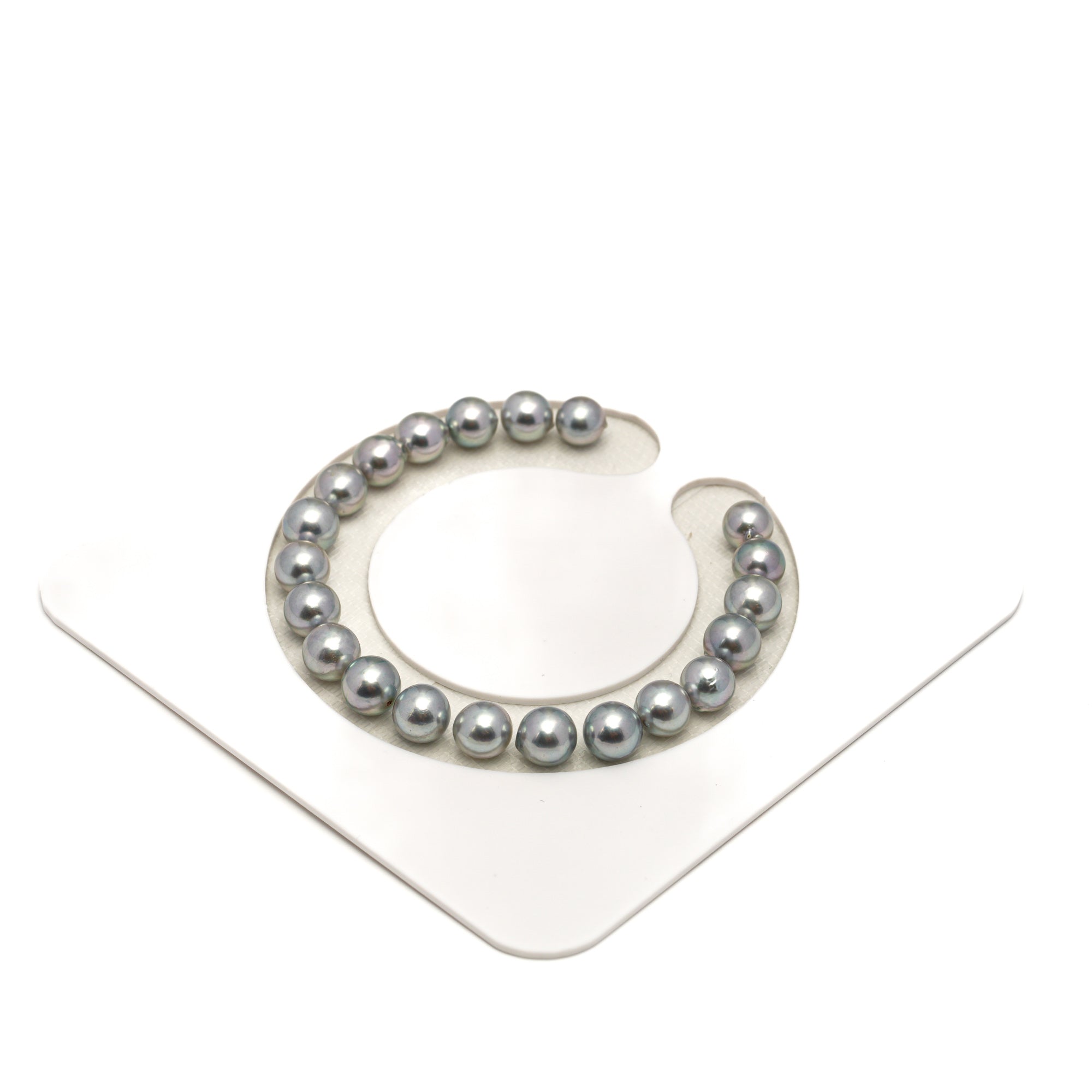 21pcs Akoya Pearl "High Luster" Silver 7-8mm - SB/NR AAA Quality Bracelet AKBR2397 CMA1