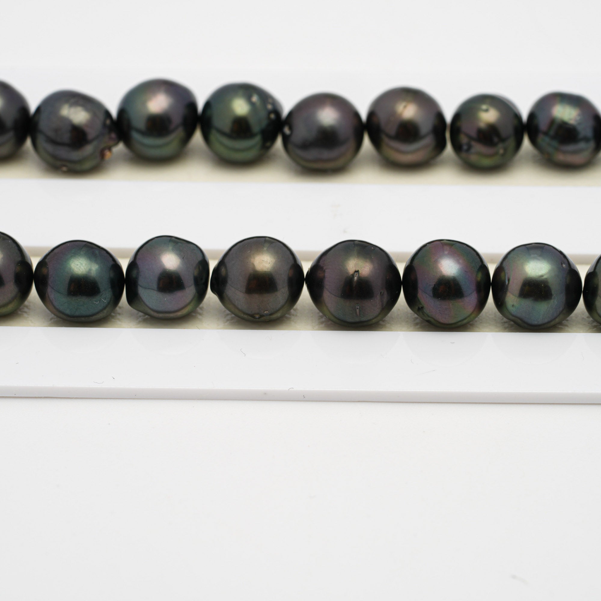 44pcs Drilled Dark Mix 8-10mm - CL/SB AA/AAA Quality Drilled Tahitian Pearl Necklace NL1512 THMIX2.6