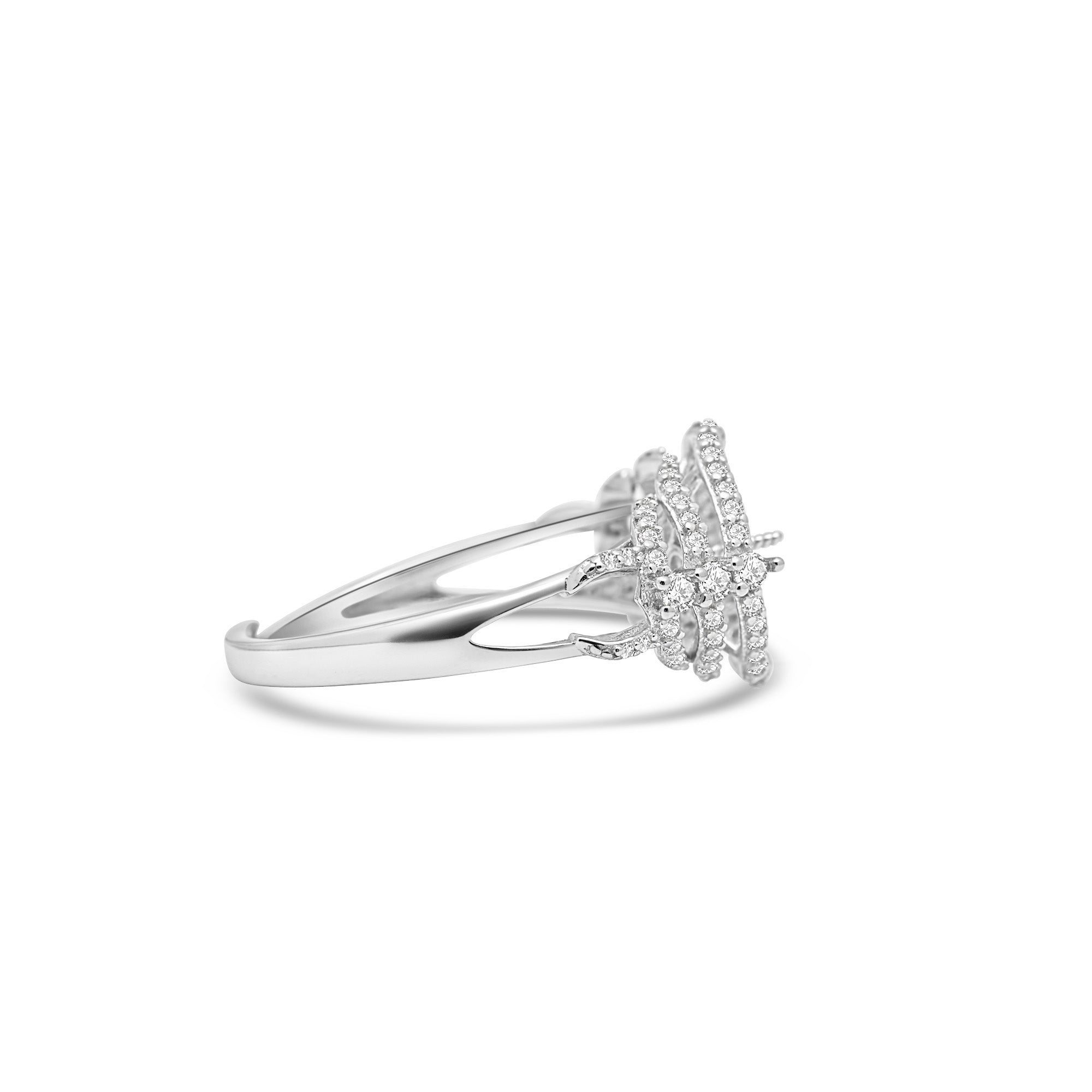 Adjustable Ring 925 Silver for pearl SC475