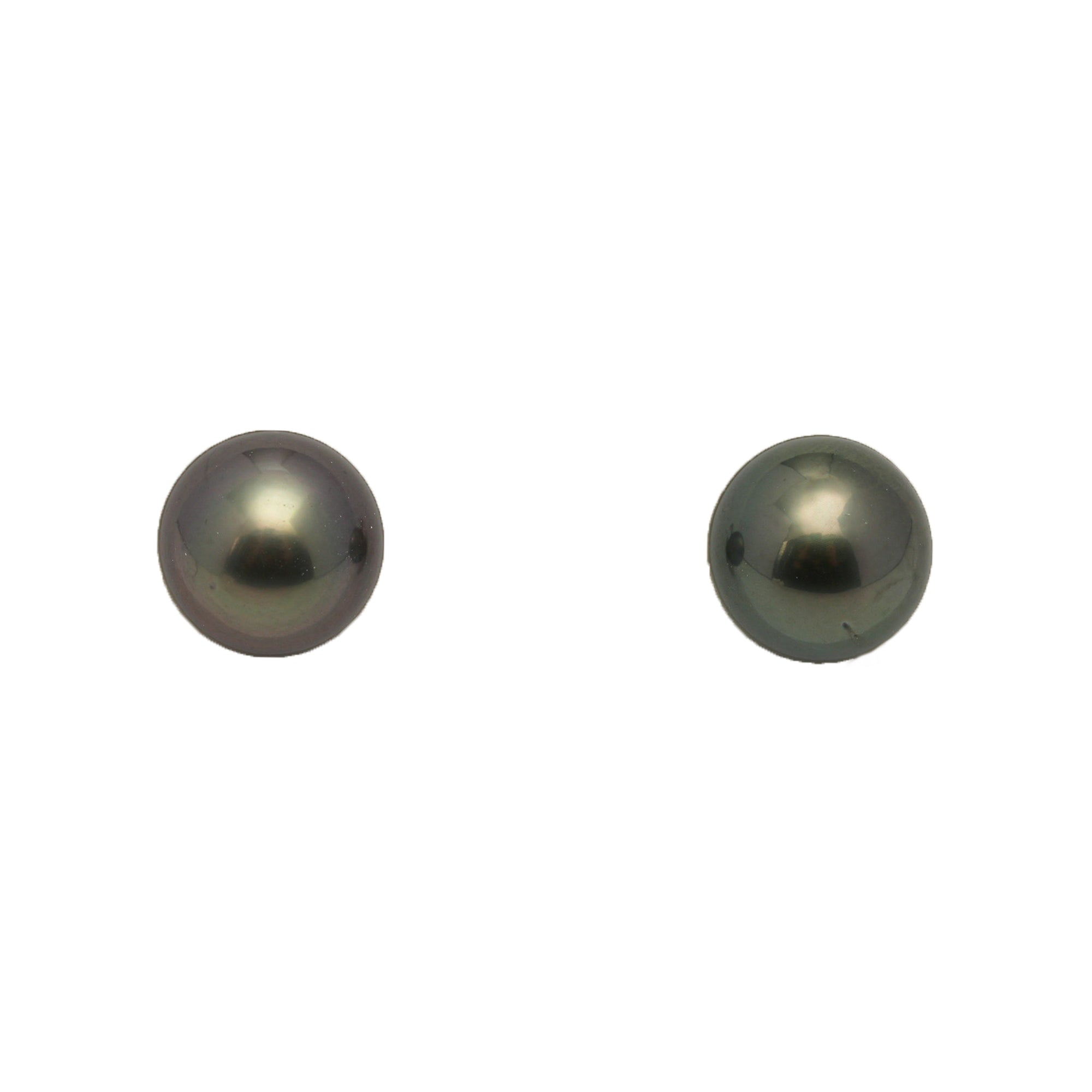 2pcs Green 8.5mm - SR/NR AAA Quality Tahitian Pearl Pair ER1895 LP1