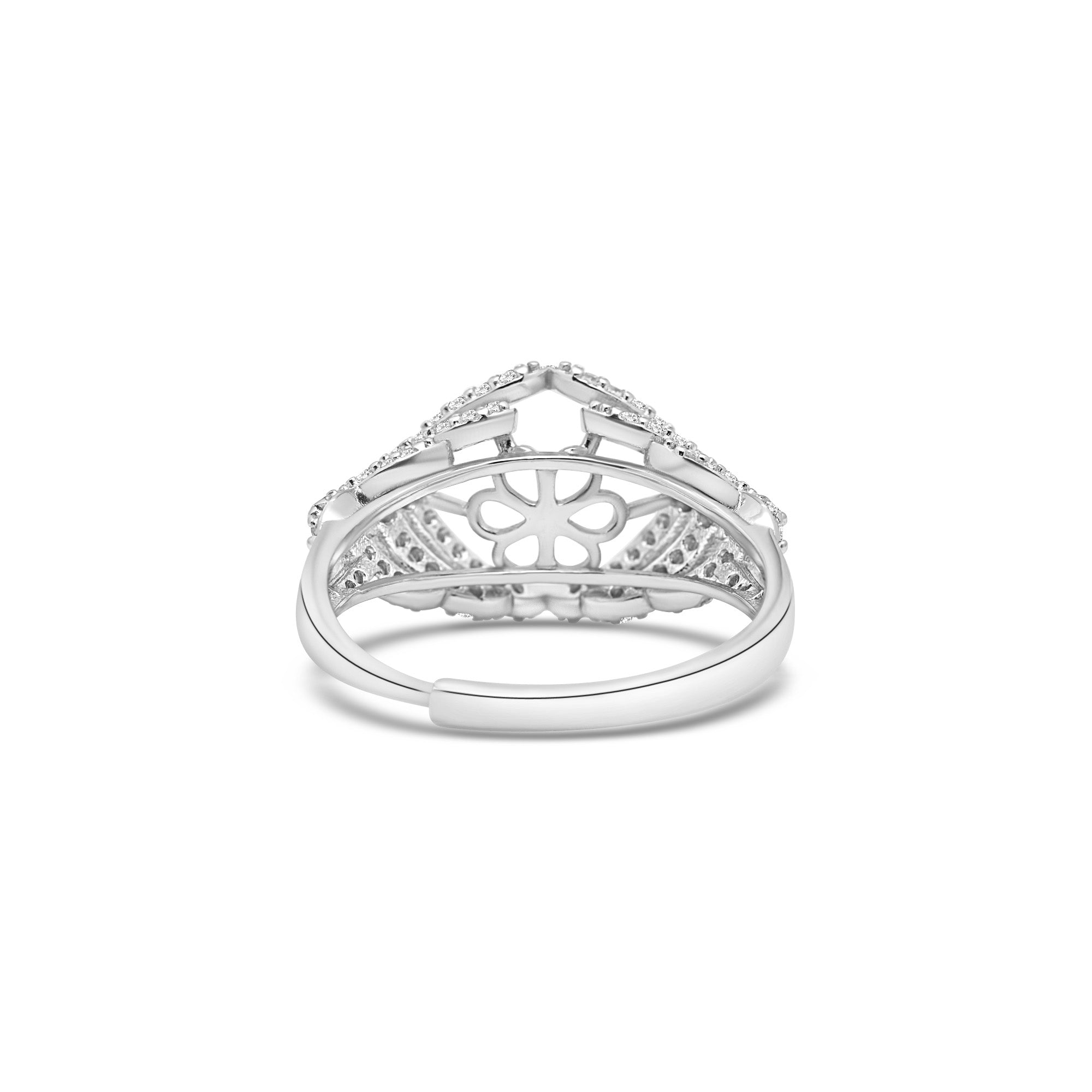 Adjustable Ring 925 Silver for pearl SC475