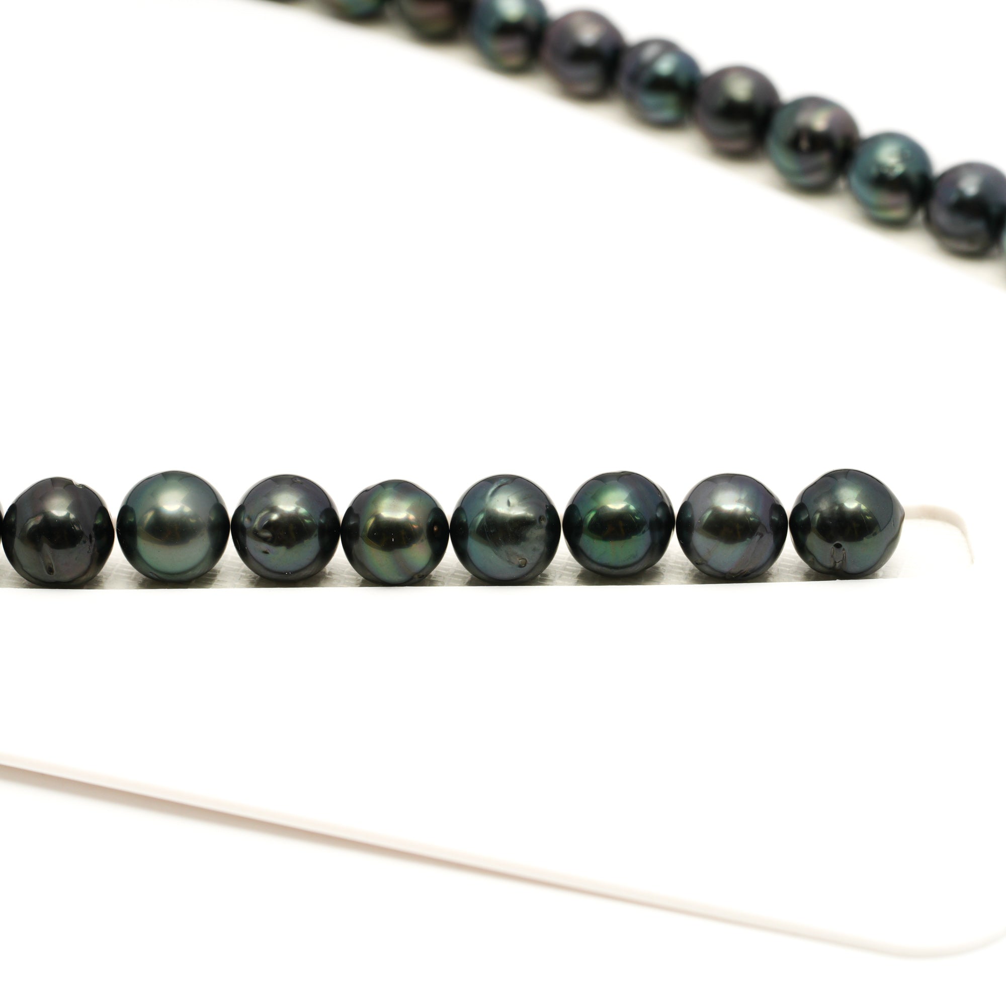 44pcs Dark Mix 8-11mm - CL/SB AAA/AA Quality Tahitian Pearl Necklace NL1770 LP1
