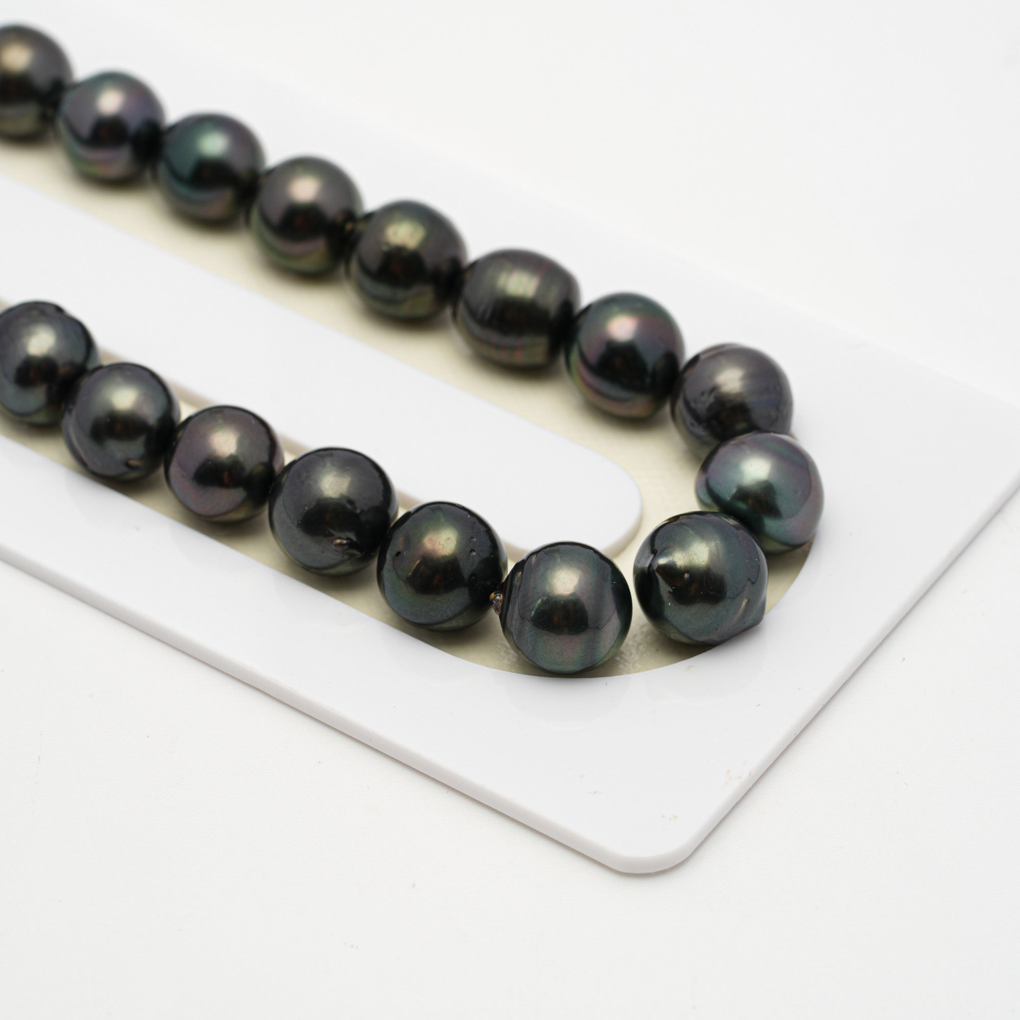 44pcs Drilled Dark Mix 8-10mm - CL/SB AA/AAA Quality Drilled Tahitian Pearl Necklace NL1512 THMIX2.6