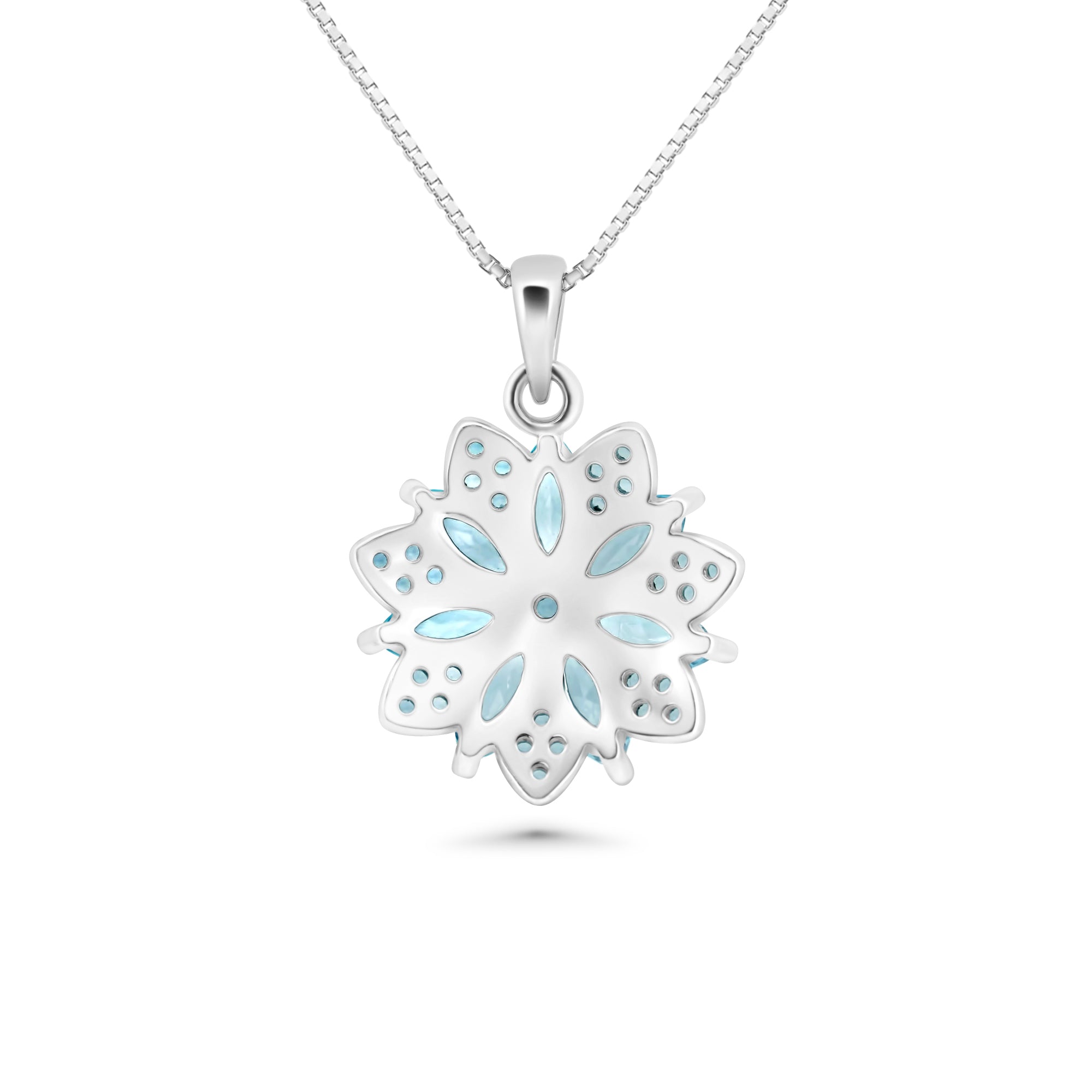 Blue Crystal Pendant Marquise Cut jewelry SHM1257