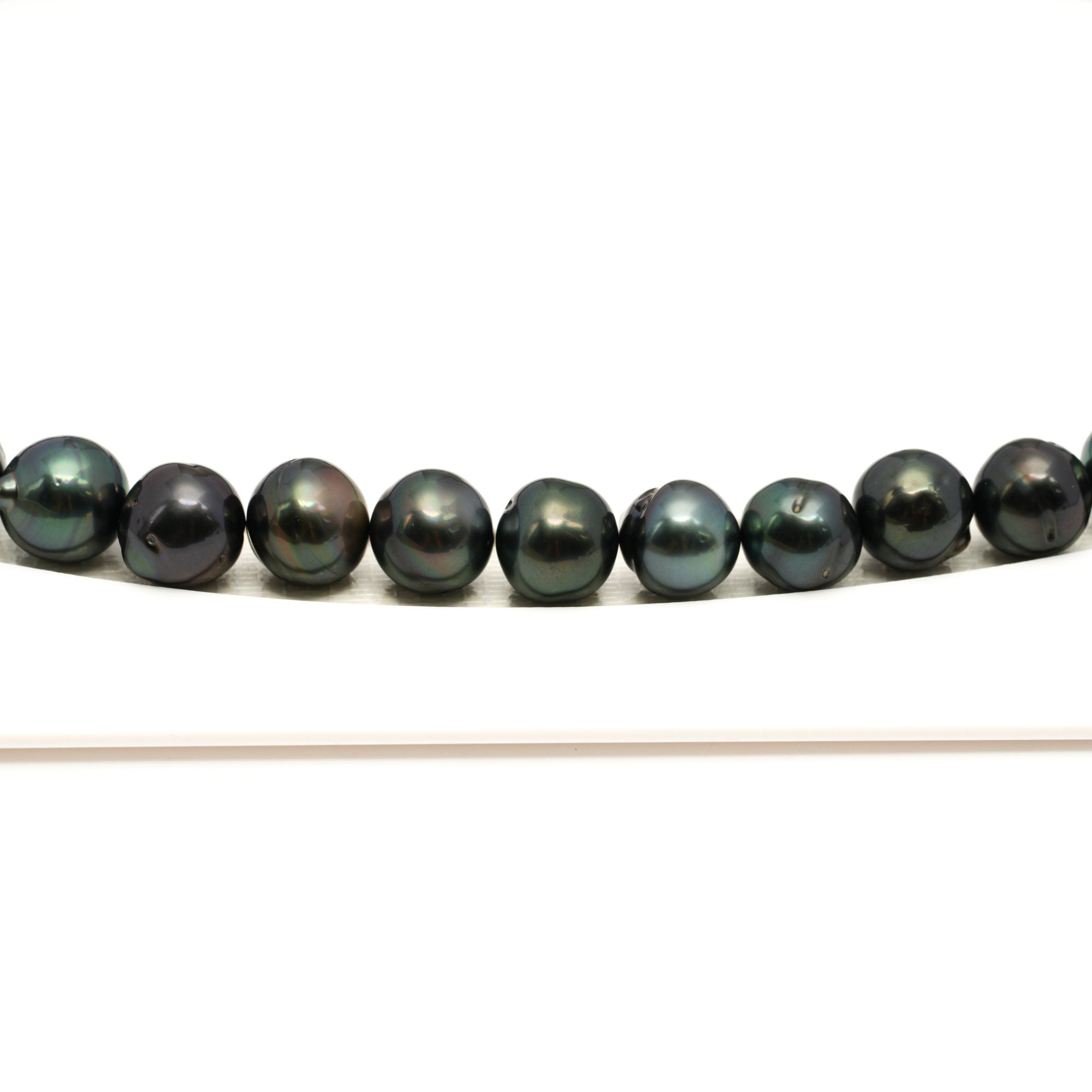 44pcs Dark Mix 8-11mm - CL/SB AAA/AA Quality Tahitian Pearl Necklace NL1770 LP1