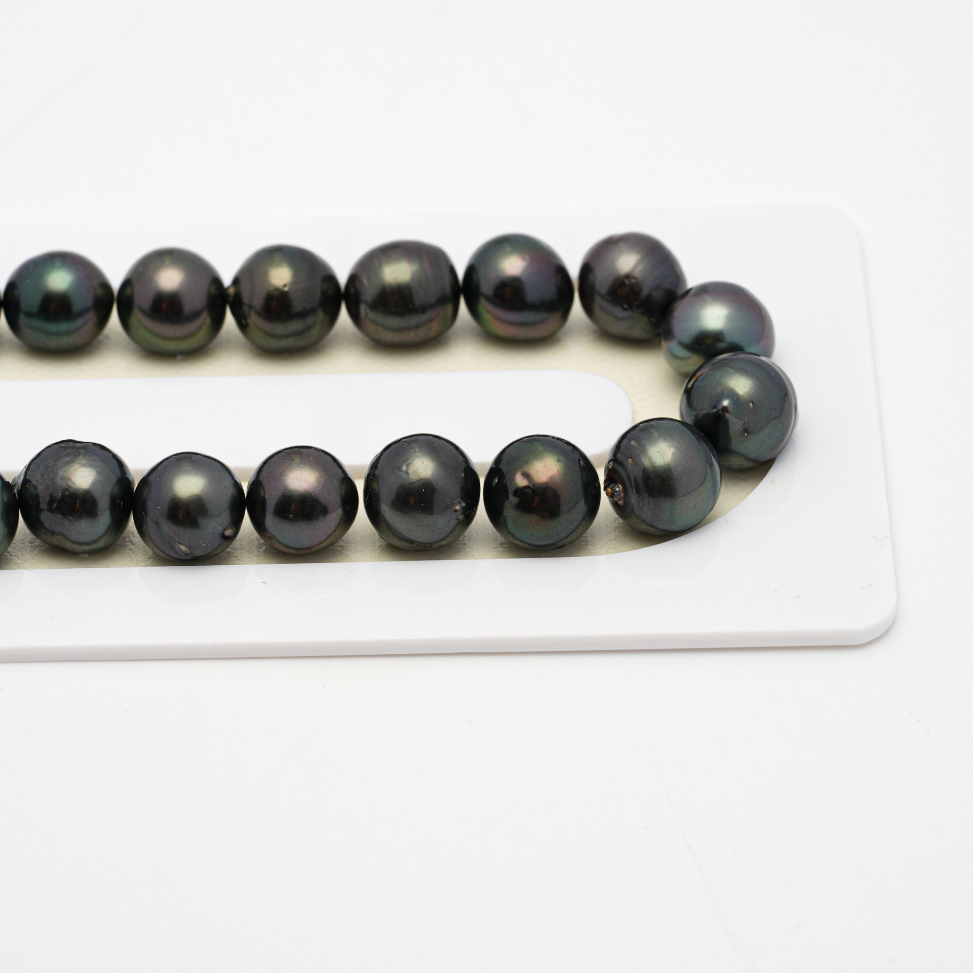 44pcs Drilled Dark Mix 8-10mm - CL/SB AA/AAA Quality Drilled Tahitian Pearl Necklace NL1512 THMIX2.6