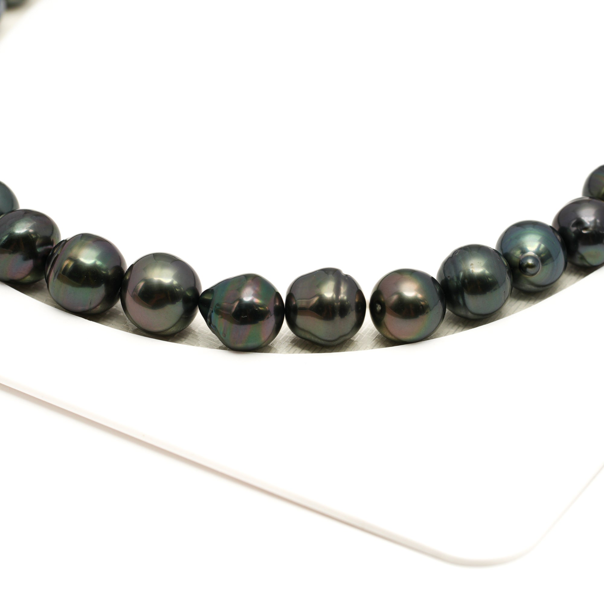 44pcs Dark Mix 8-11mm - CL/SB AAA/AA Quality Tahitian Pearl Necklace NL1770 LP1