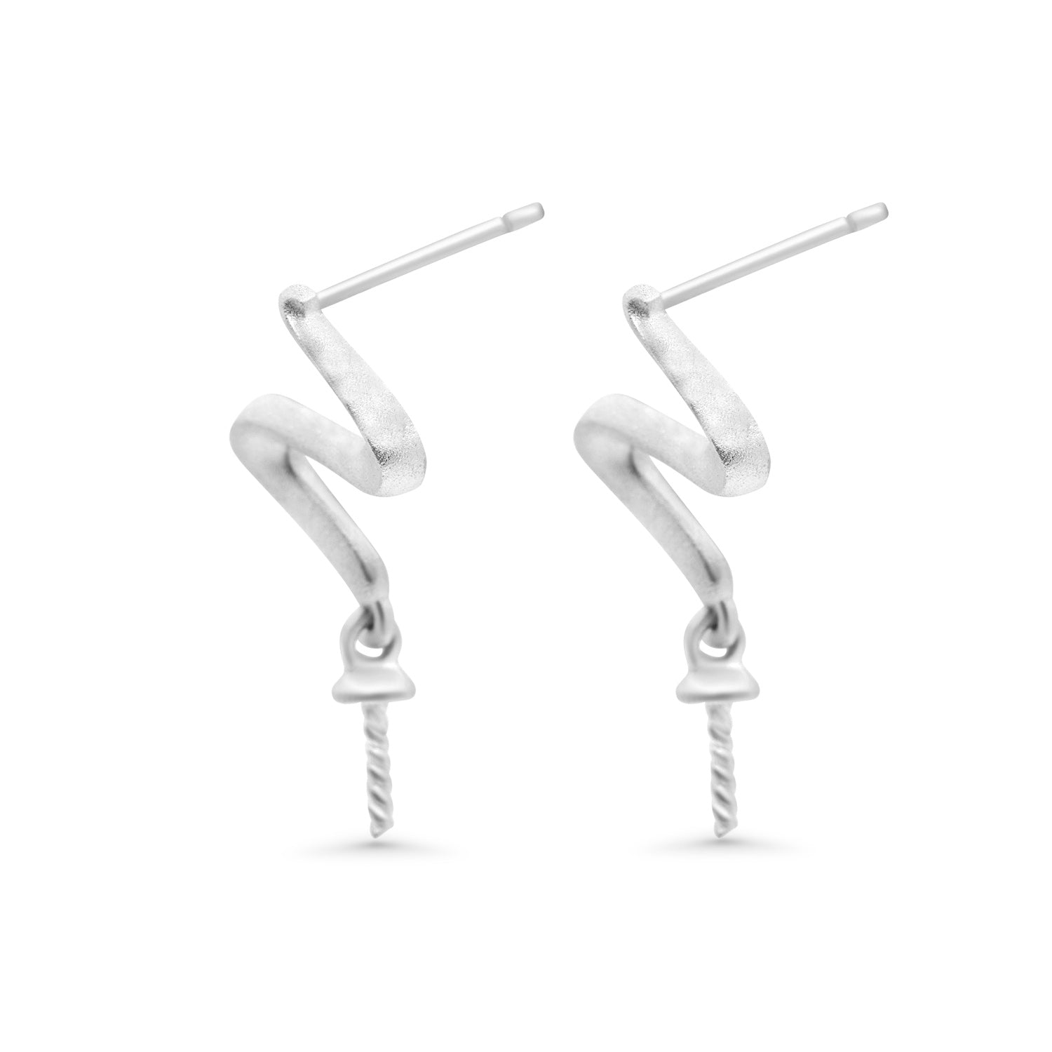 Dangle Earring Bails 925 Silver for Pearl SC288