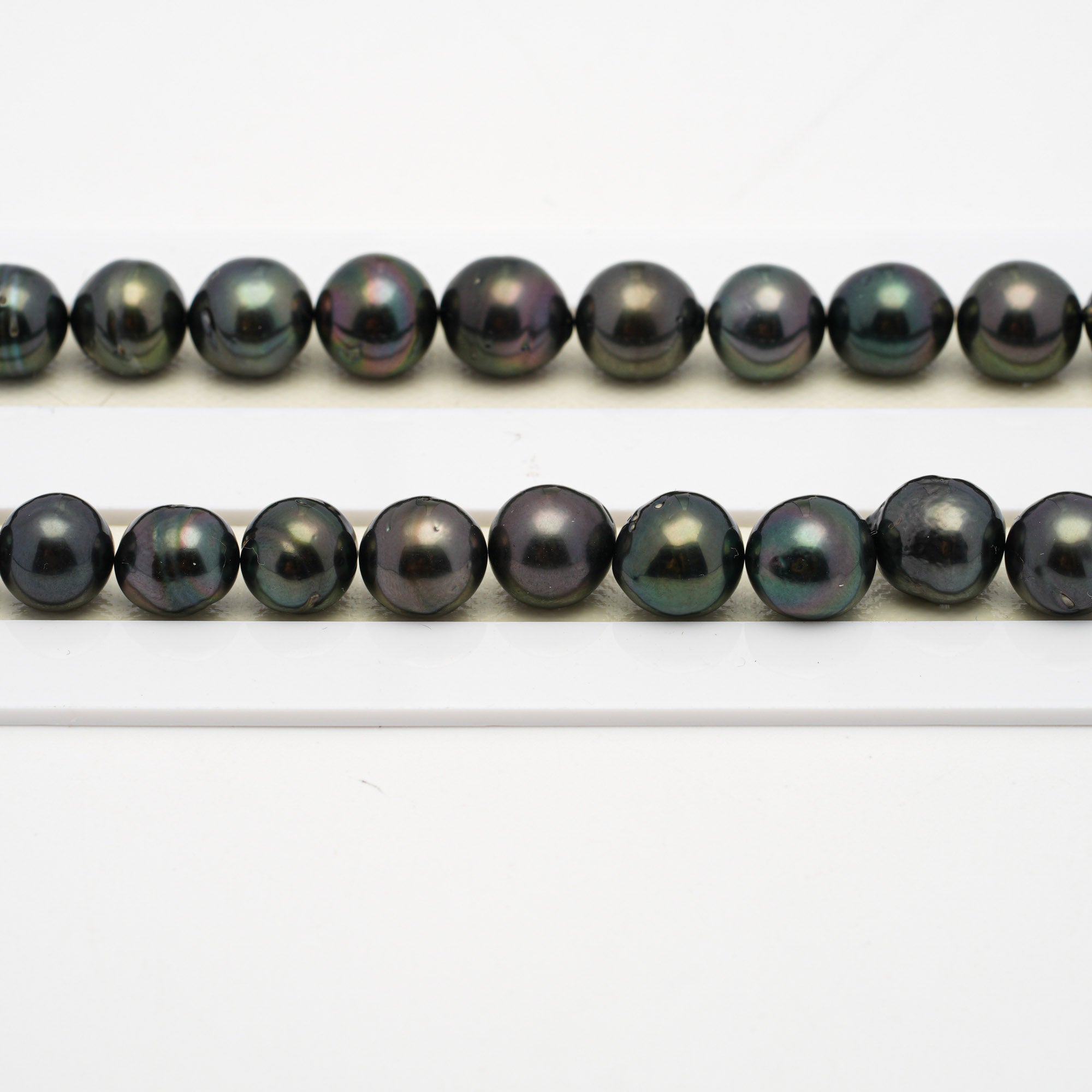 44pcs Drilled Dark Mix 8-10mm - CL/SB AA/AAA Quality Drilled Tahitian Pearl Necklace NL1512 THMIX2.6