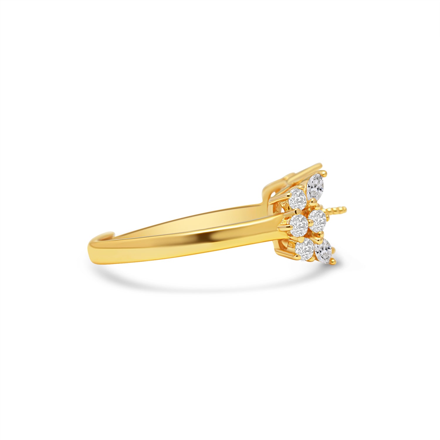 Adjustable Ring 925 Silver for pearl SC386G/ SC386