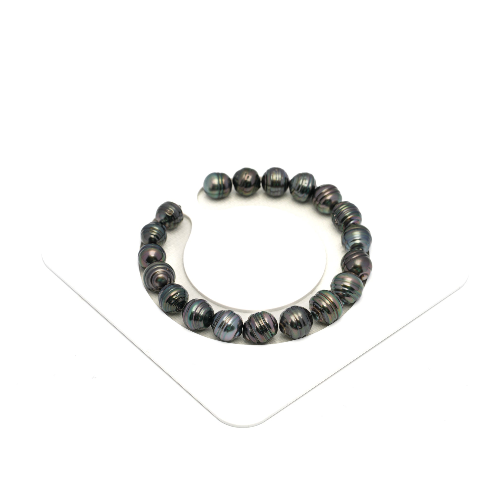 19pcs Dark 8-10mm - CL AAA/AA Quality Tahitian Pearl Bracelet BR2299 HL4