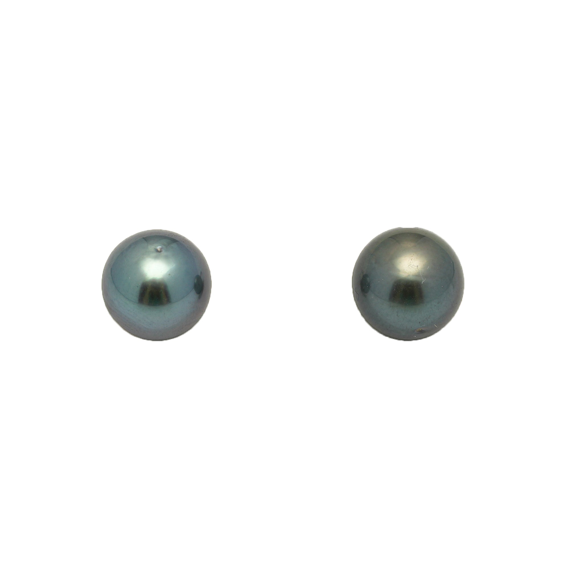 2pcs Blue 9.1-9.4mm - RSR AAA Quality Tahitian Pearl Pair ER1740