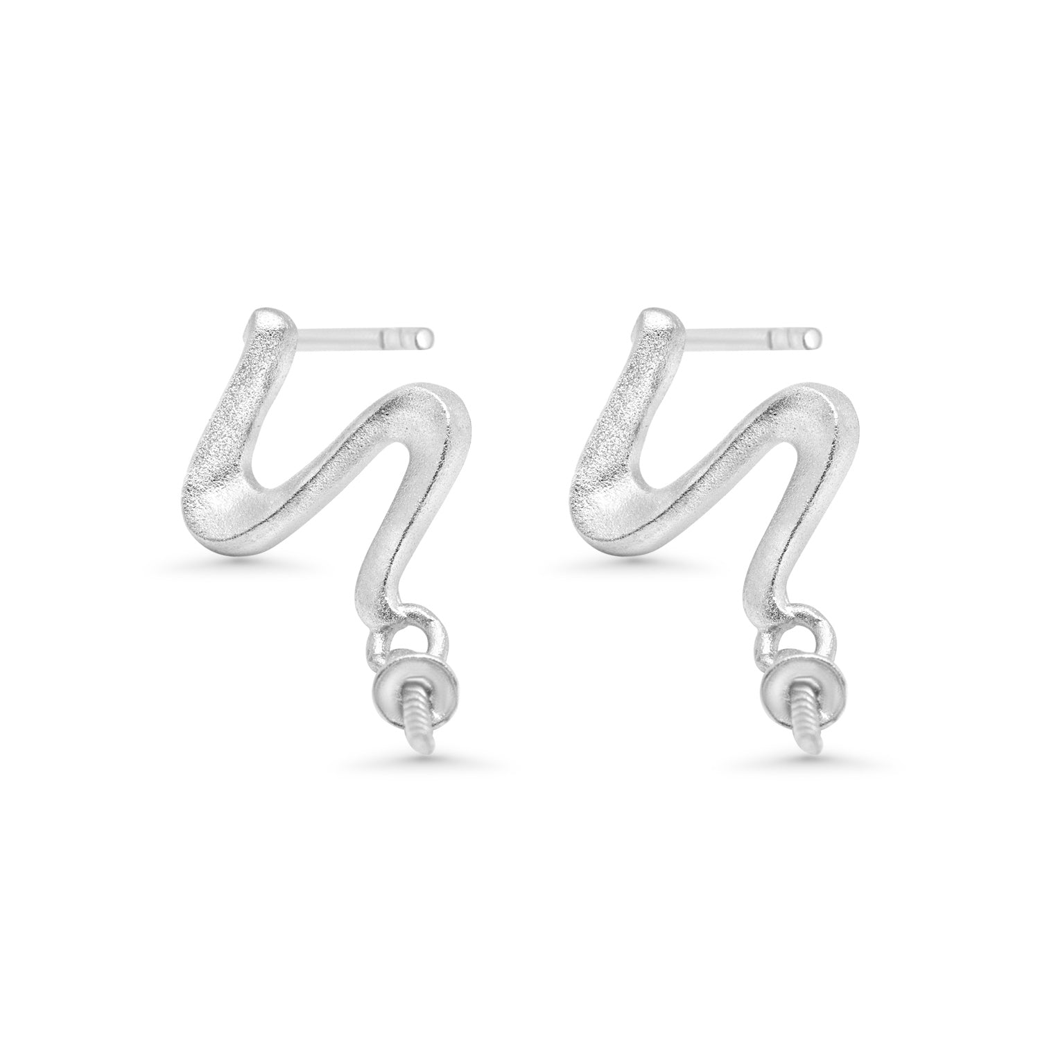 Dangle Earring Bails 925 Silver for Pearl SC288