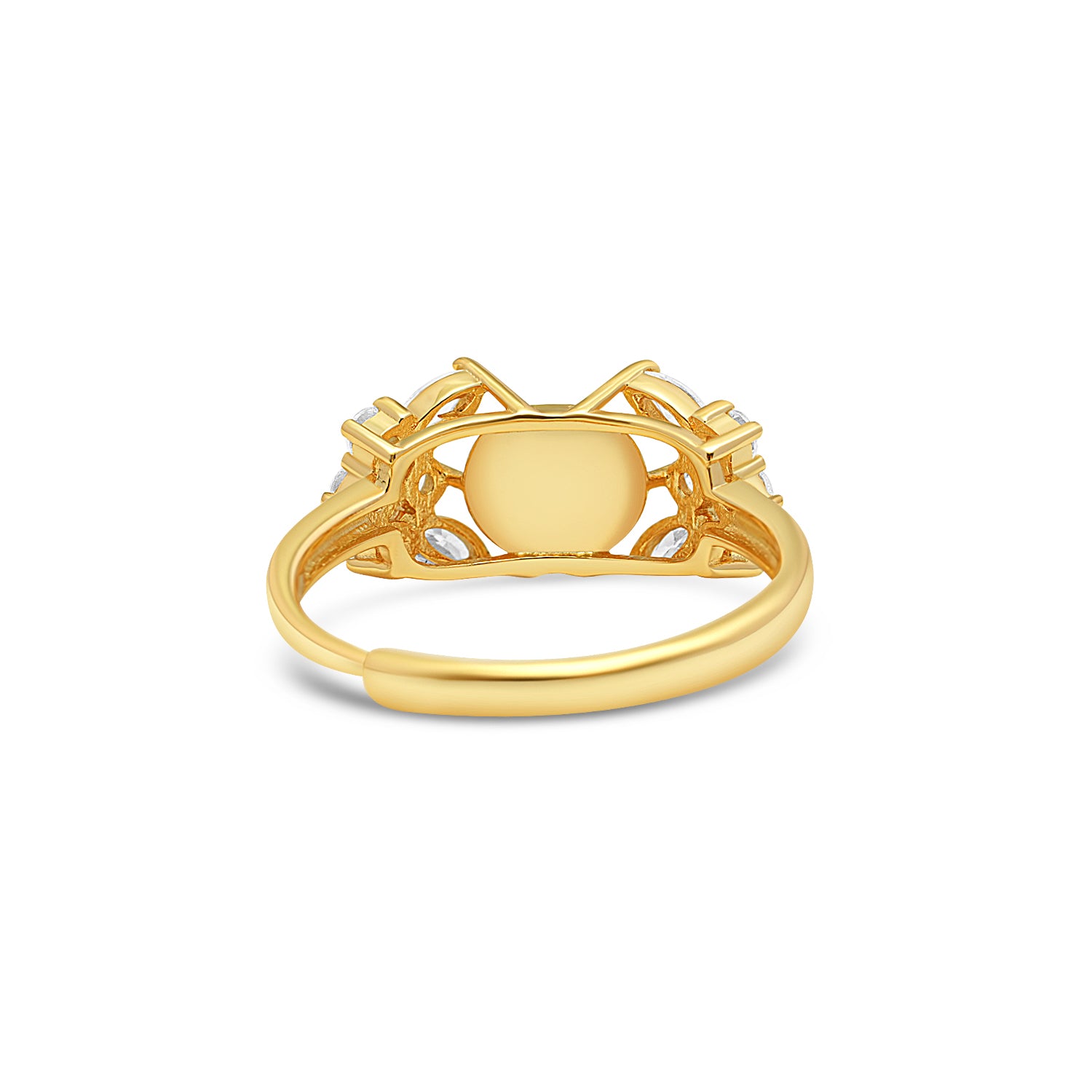 Adjustable Ring 925 Silver for pearl SC386G/ SC386