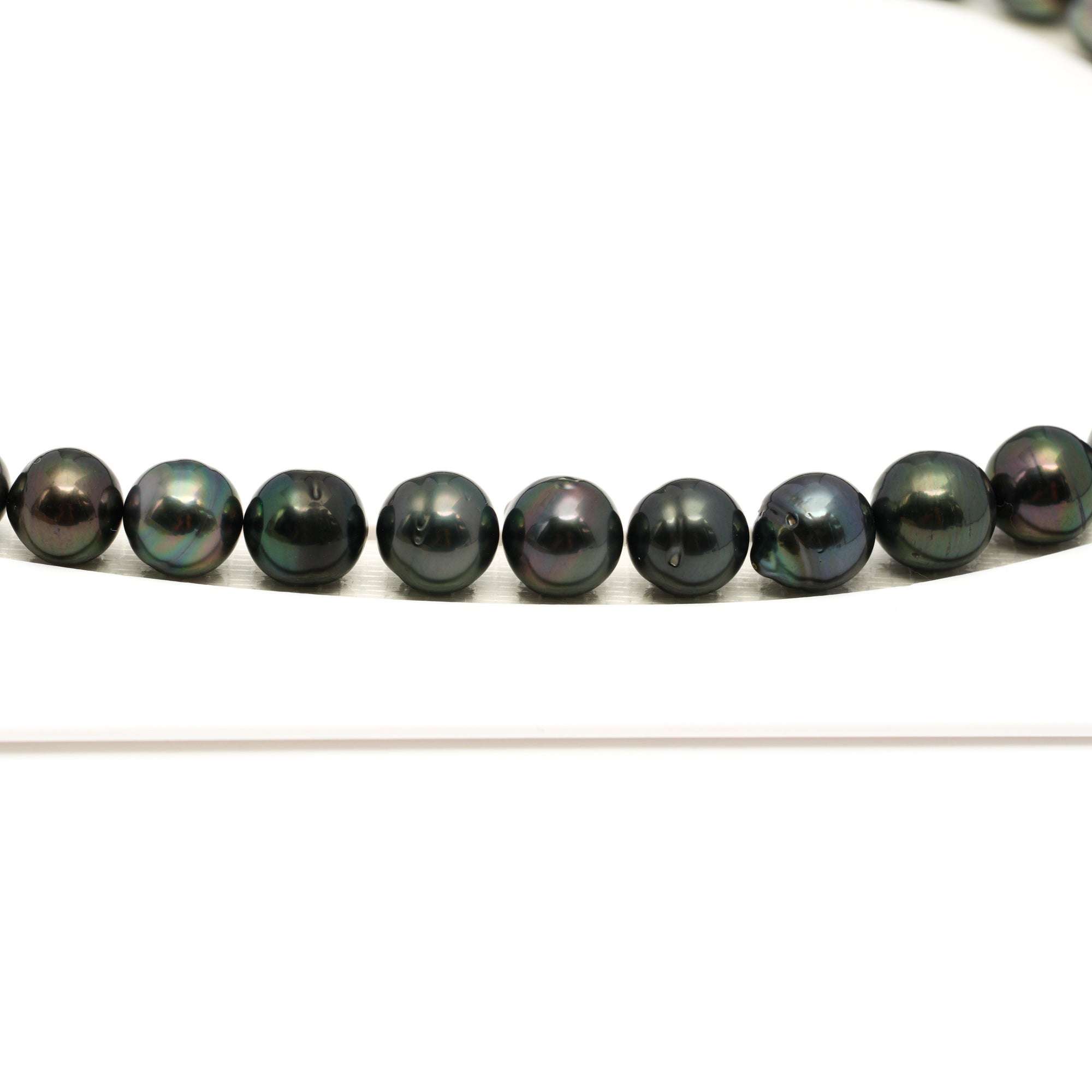 44pcs Dark Mix 8-11mm - CL/SB AAA/AA Quality Tahitian Pearl Necklace NL1770 LP1