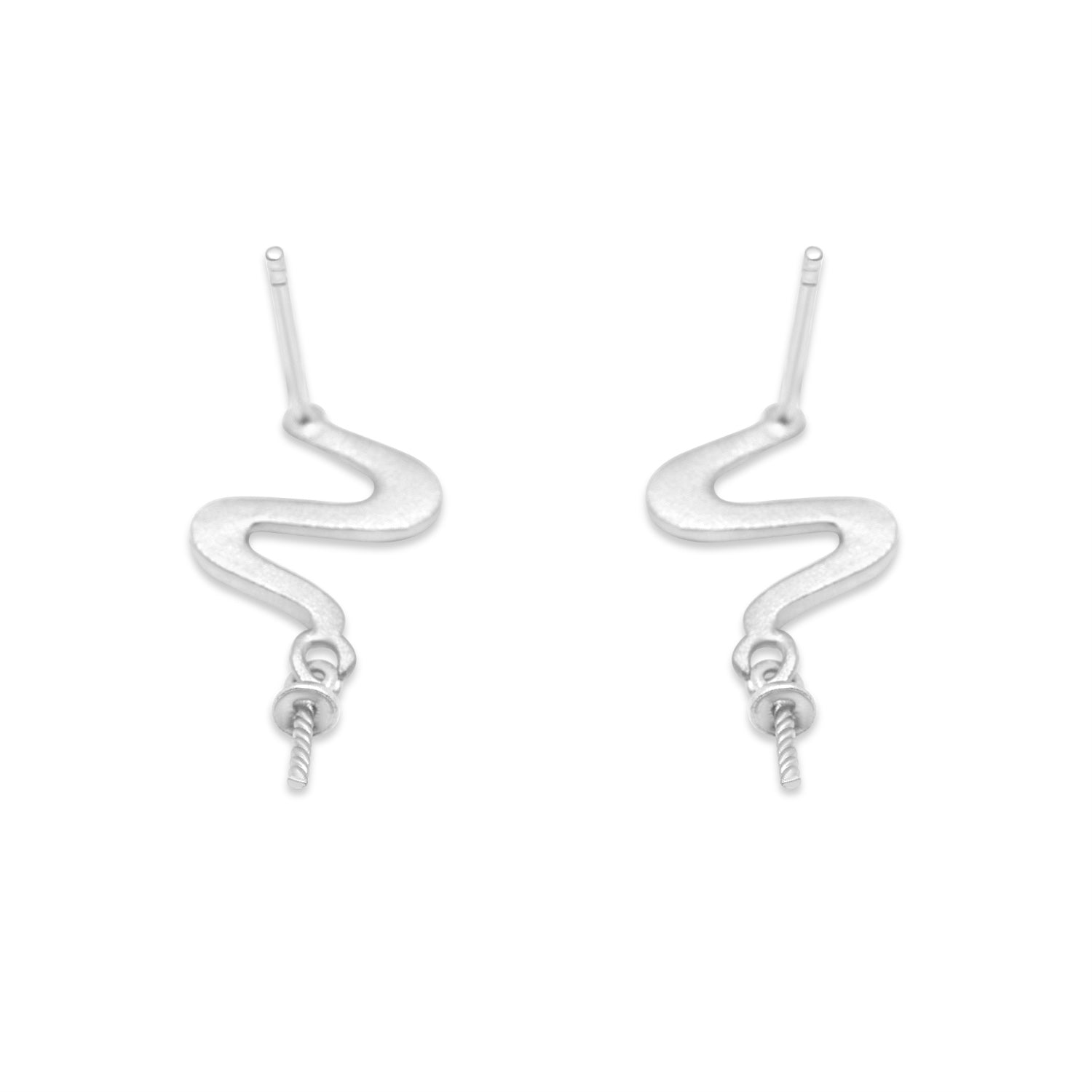 Dangle Earring Bails 925 Silver for Pearl SC288