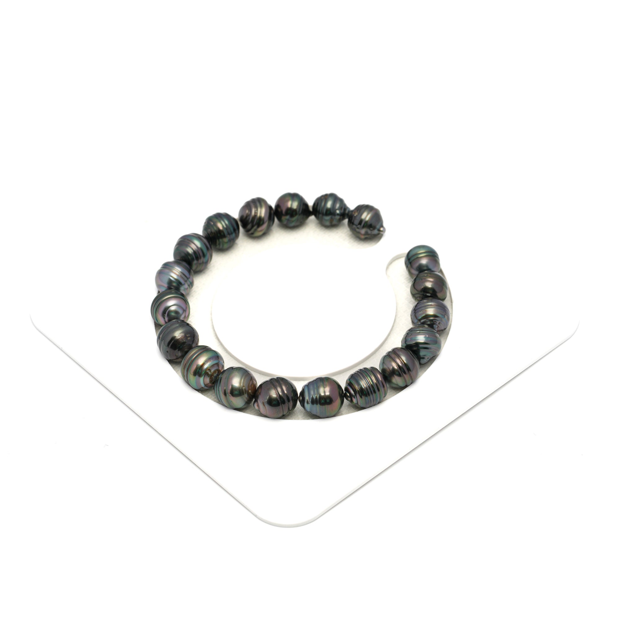 19pcs Dark 8-10mm - CL AAA/AA Quality Tahitian Pearl Bracelet BR2299 HL4
