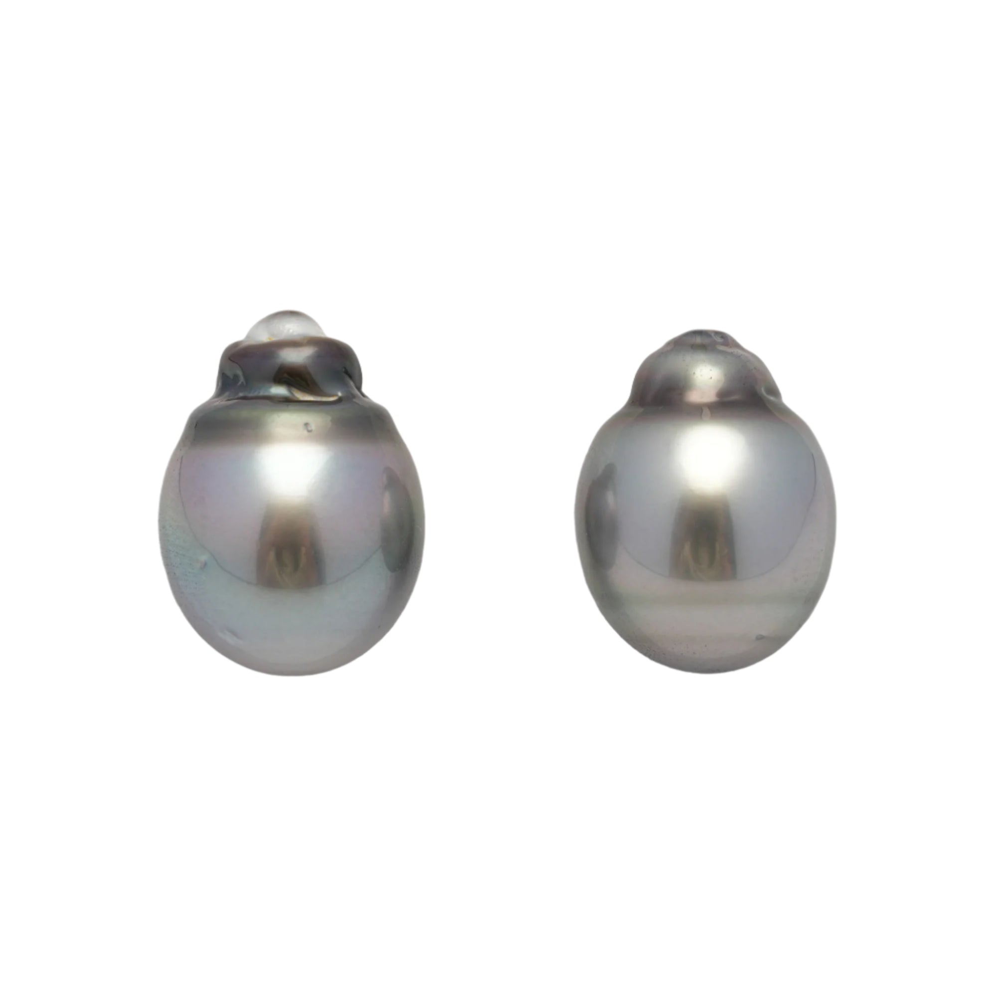 2pcs Gray 13.2-13.4mm - SB AAA Quality Tahitian Pearl Pair ER1477 THMIX2