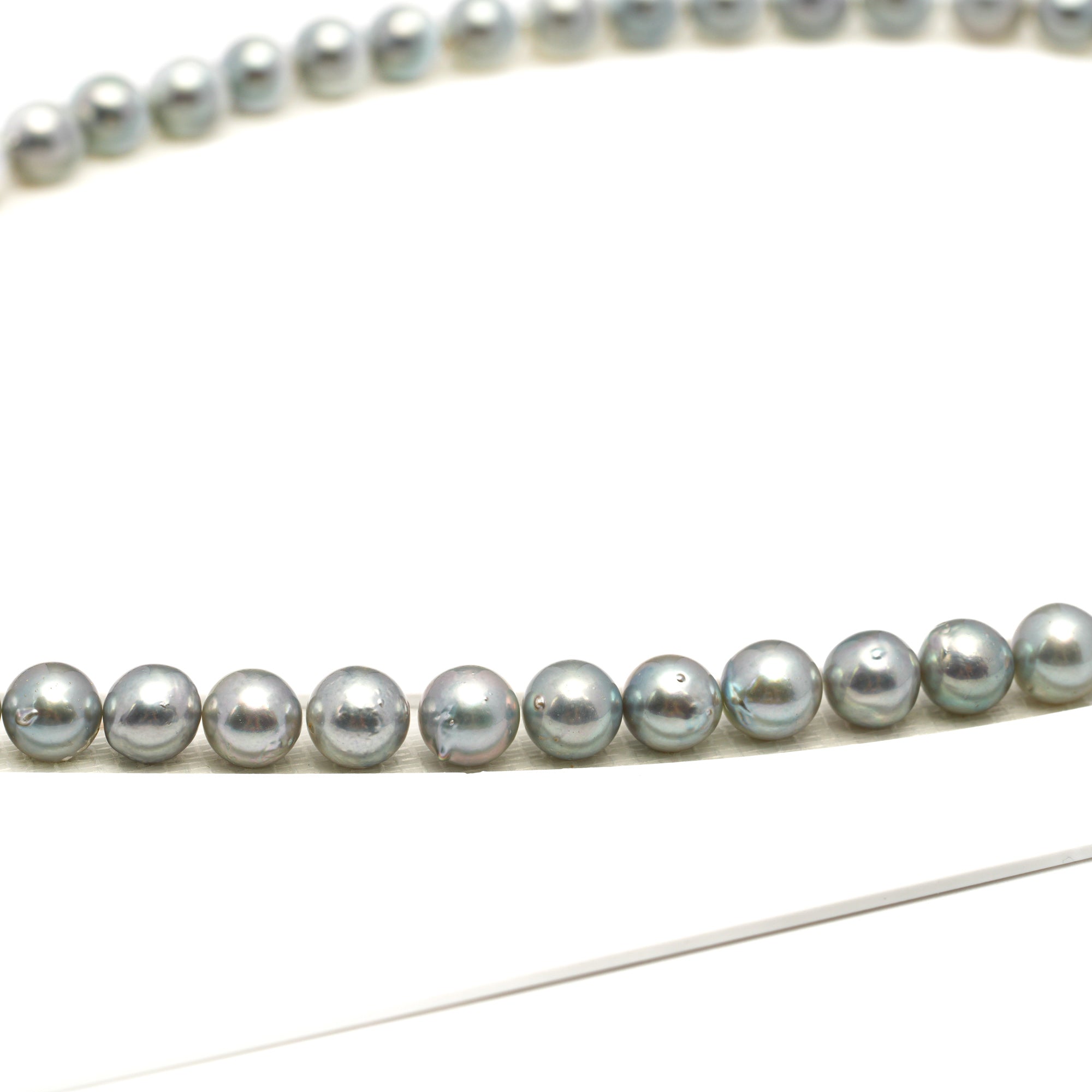 53pcs Akoya Pearl Silver Mix 7.2-7.9mm - SB/NR AA/A Quality Necklace AKNL1750 CMA1