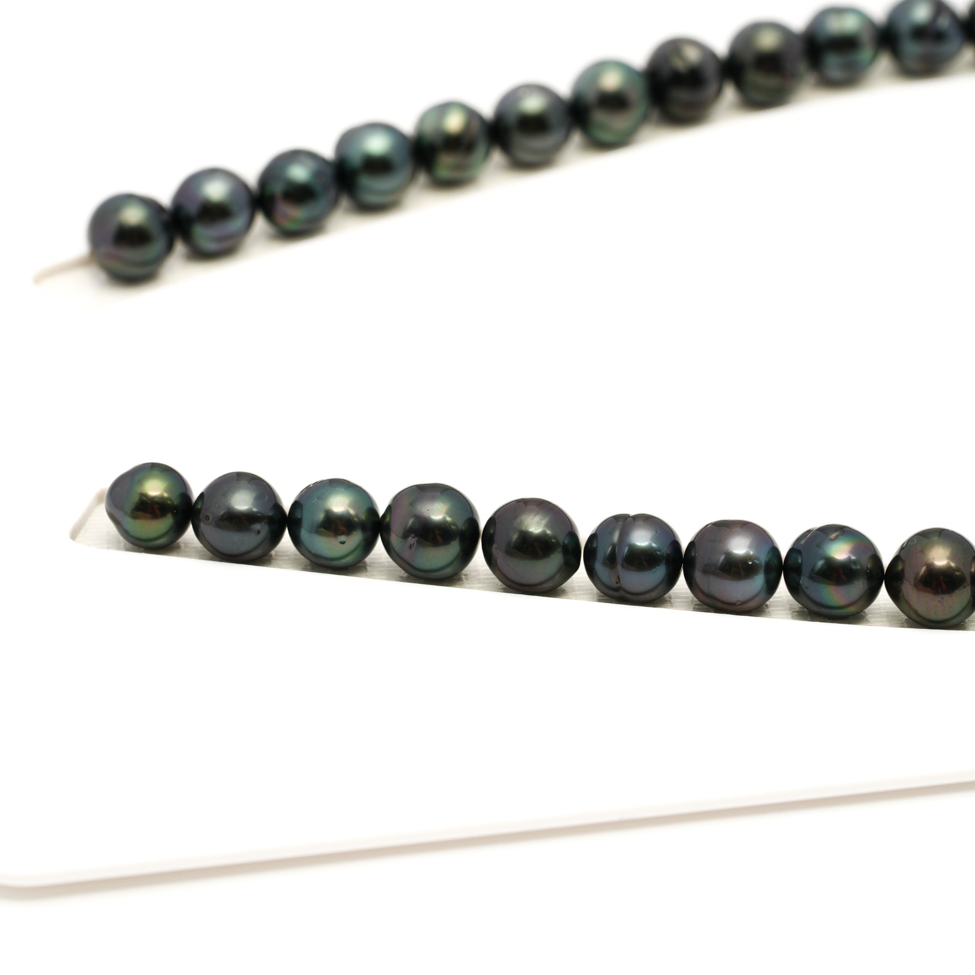 44pcs Dark Mix 8-11mm - CL/SB AAA/AA Quality Tahitian Pearl Necklace NL1770 LP1