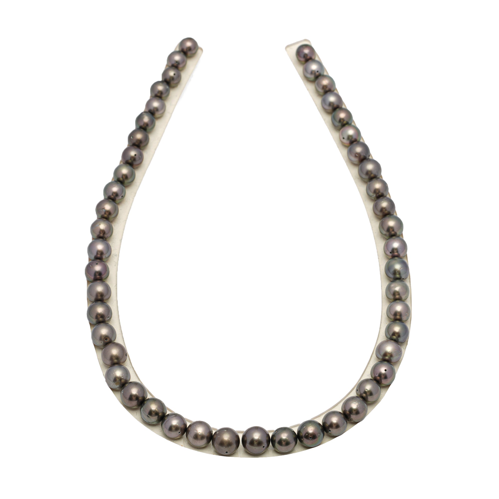 48pcs Brown 8-10mm - SR AA/A Quality Tahitian Pearl Drilled Necklace NL1581 CMP4