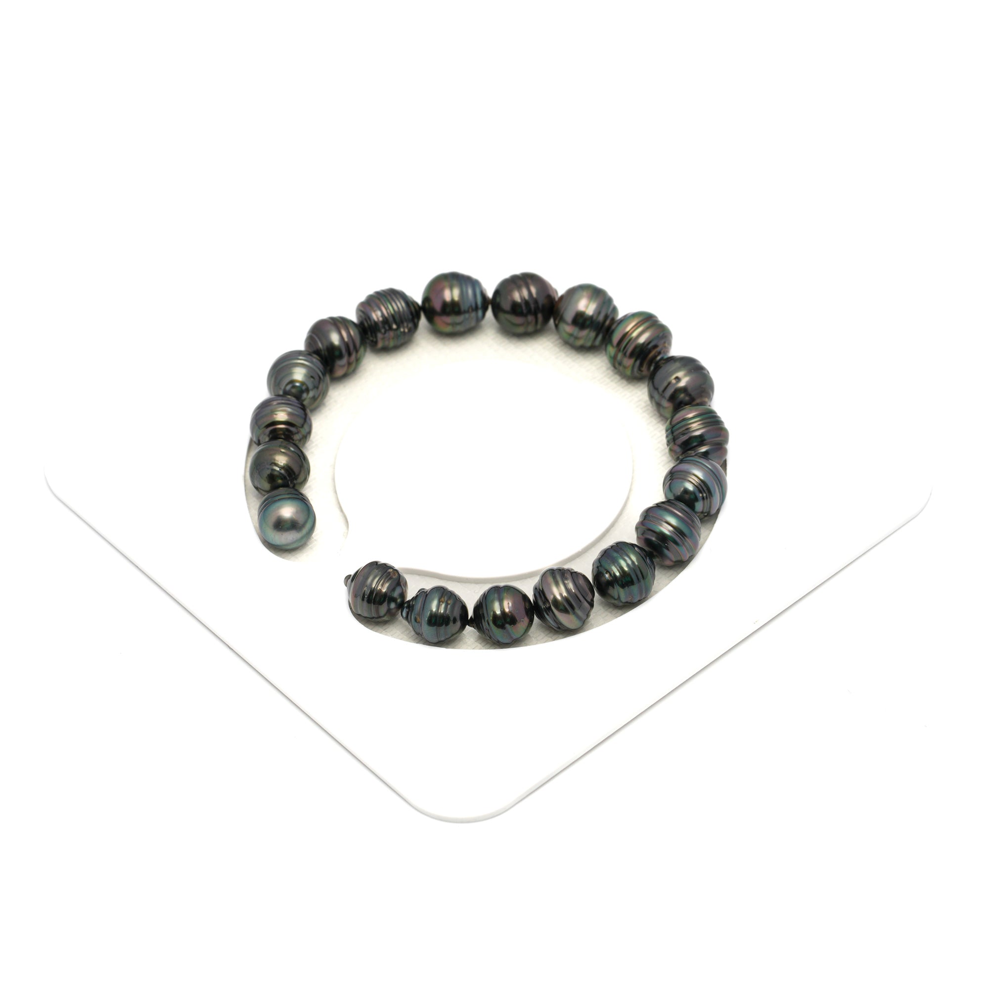 19pcs Dark 8-10mm - CL AAA/AA Quality Tahitian Pearl Bracelet BR2299 HL4