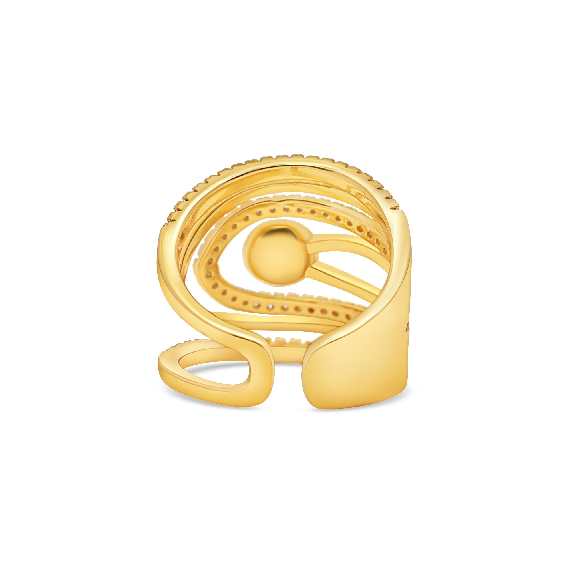 Adjustable Ring 925 Silver for pearl SC476G