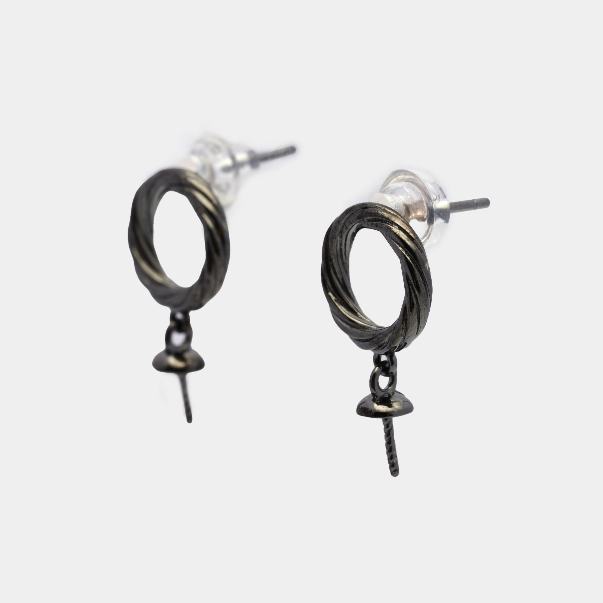 Dangle Earring Bails 925 Silver for Pearl SC289