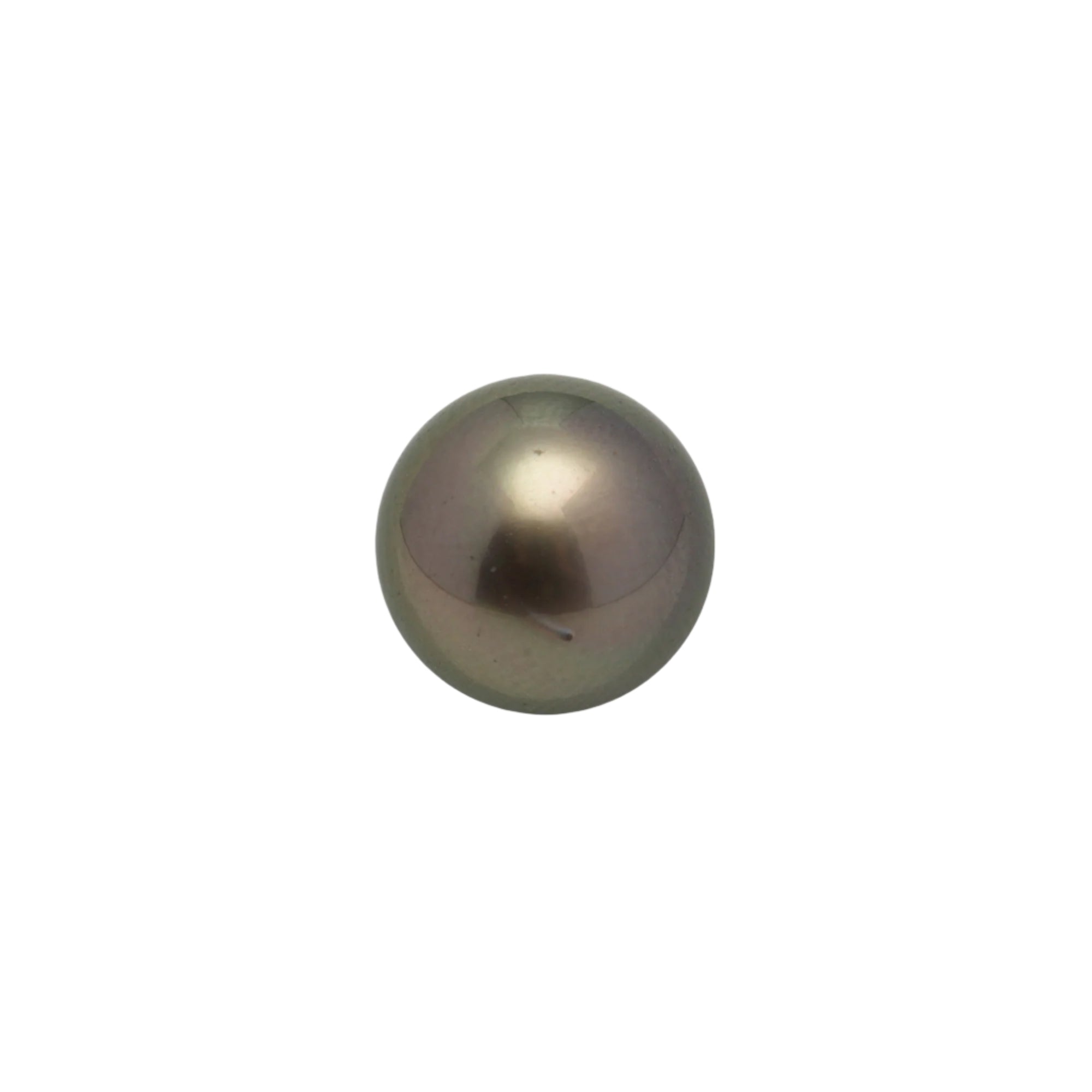 1pcs Olive Green 11.3mm - NR AA Quality Tahitian Pearl Single LP2204 HL3