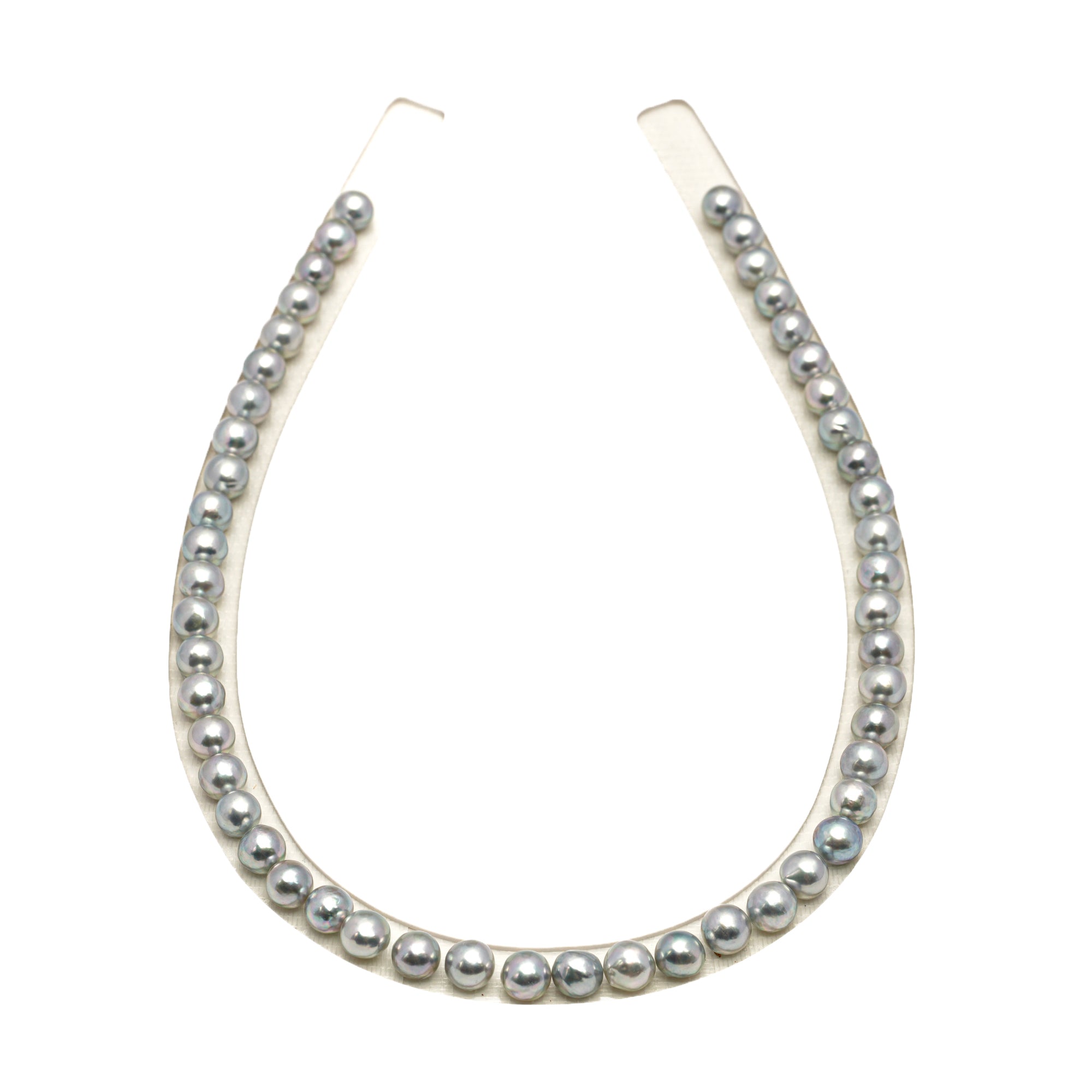 50pcs Akoya Pearl "High Luster" Silver Mix 7-7.9mm - BQ AAA/AA Quality Necklace AKNL1749 CMA1