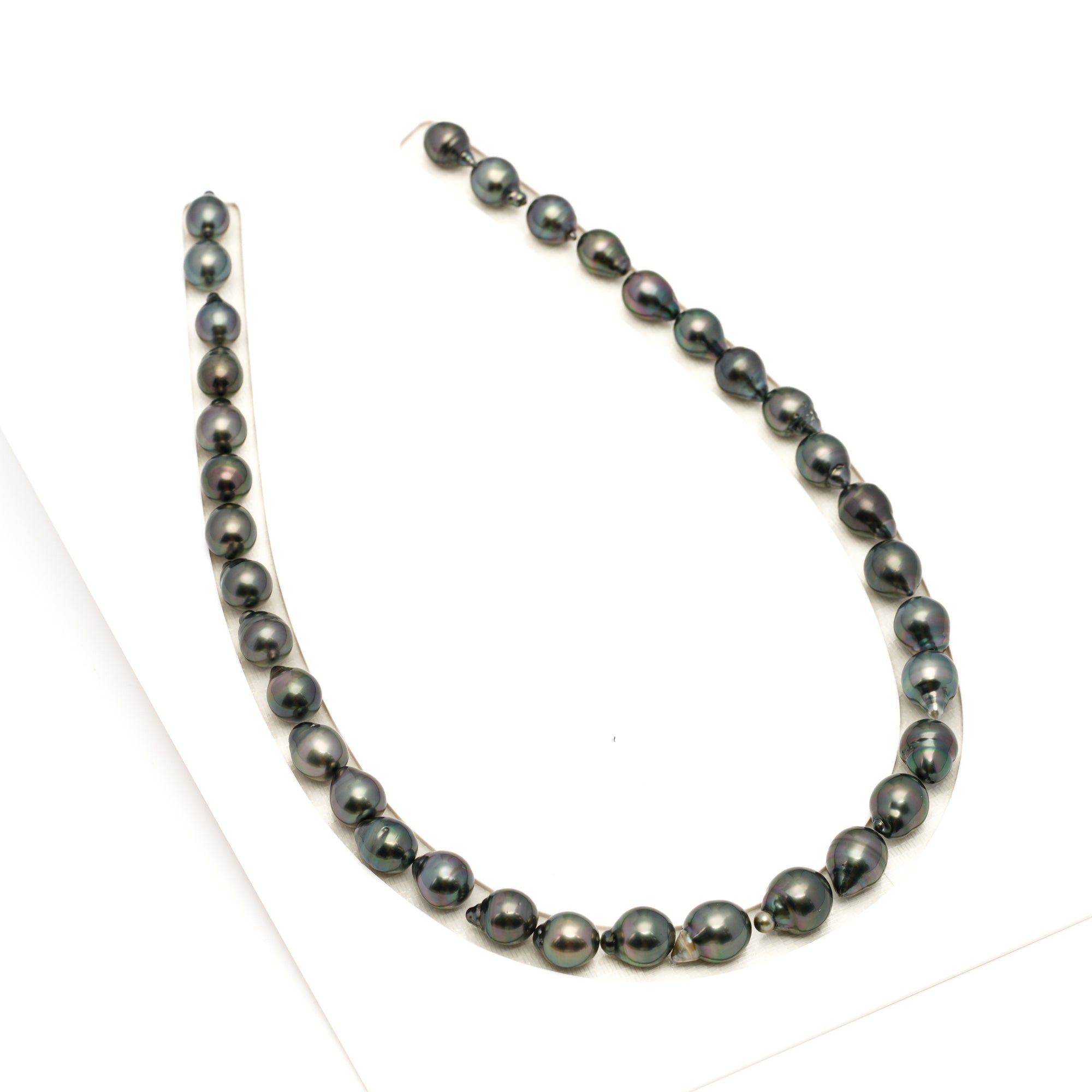 35pcs Dark 8-11mm - SB AAA Quality Tahitian Pearl Necklace NL1771 LP1