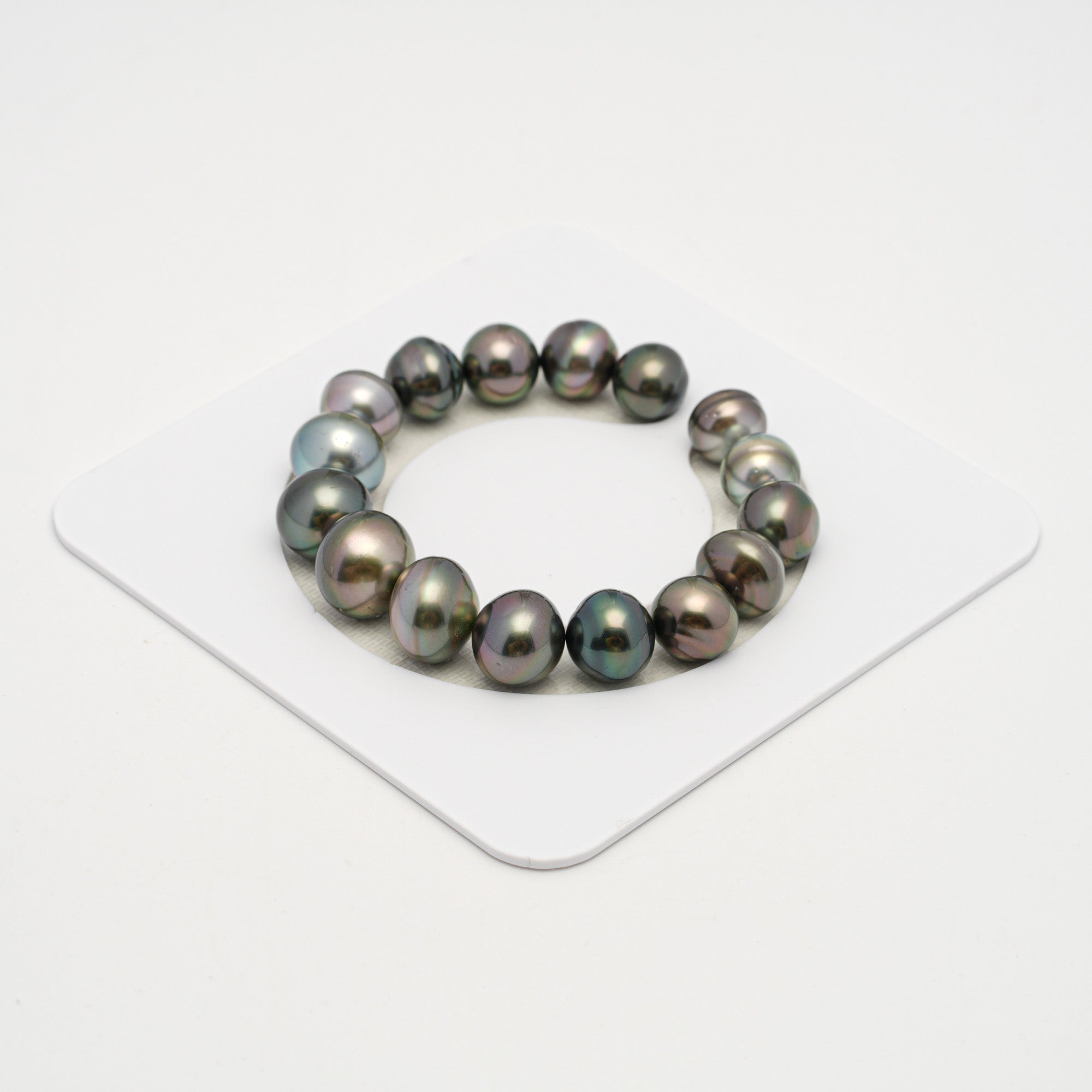 16pcs Multicolor 9-12mm - BT AAA/AA Quality Tahitian Pearl Bracelet BR2230 THMIX2.6